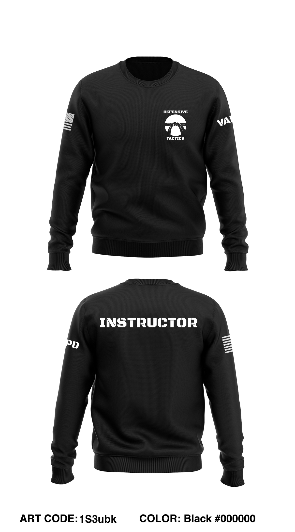 Minneapolis VA Police Store 1 Core Men's Crewneck Performance Sweatshirt - 1S3ubk