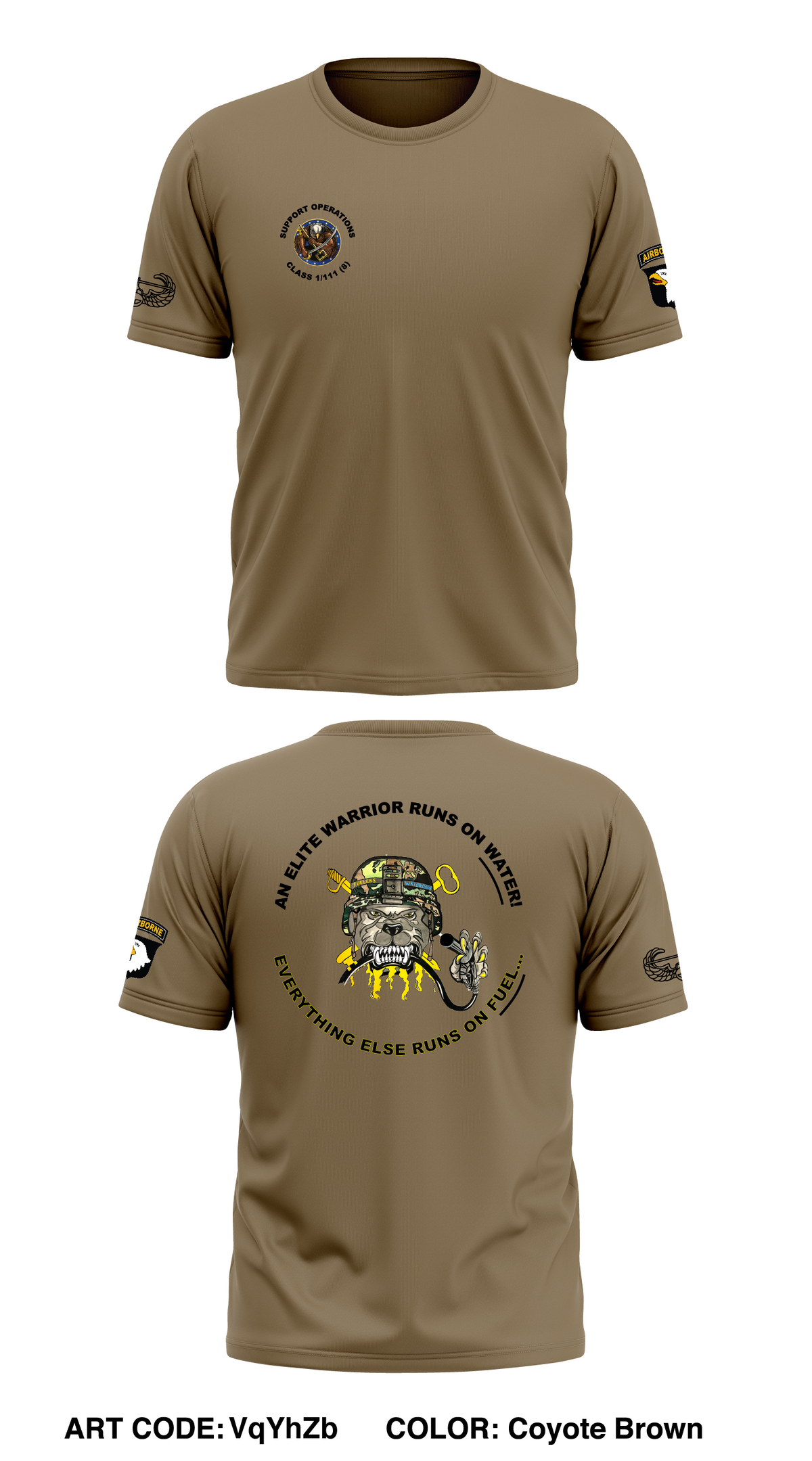 101st SPO CLASS III/I (B) Store 1 Core Men's SS Performance Tee - VqYhZb