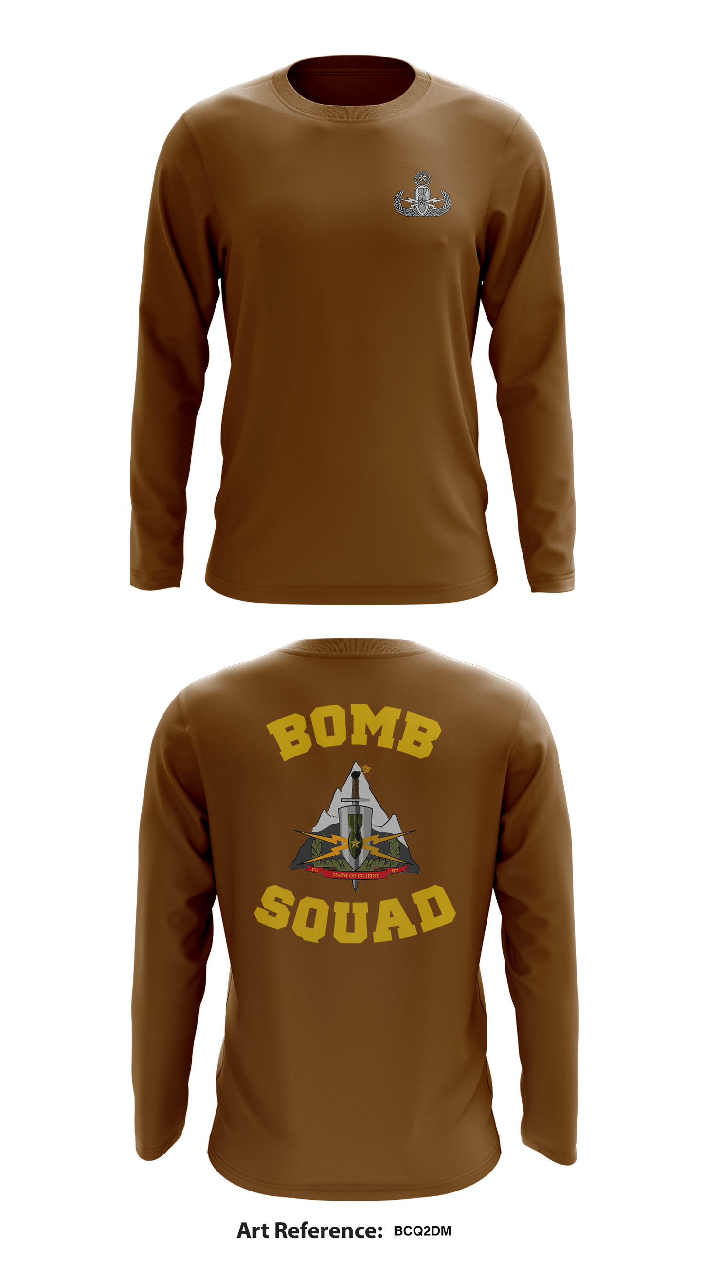 754th OD Co EOD Store 1 Core Men's LS Performance Tee - bcq2dm
