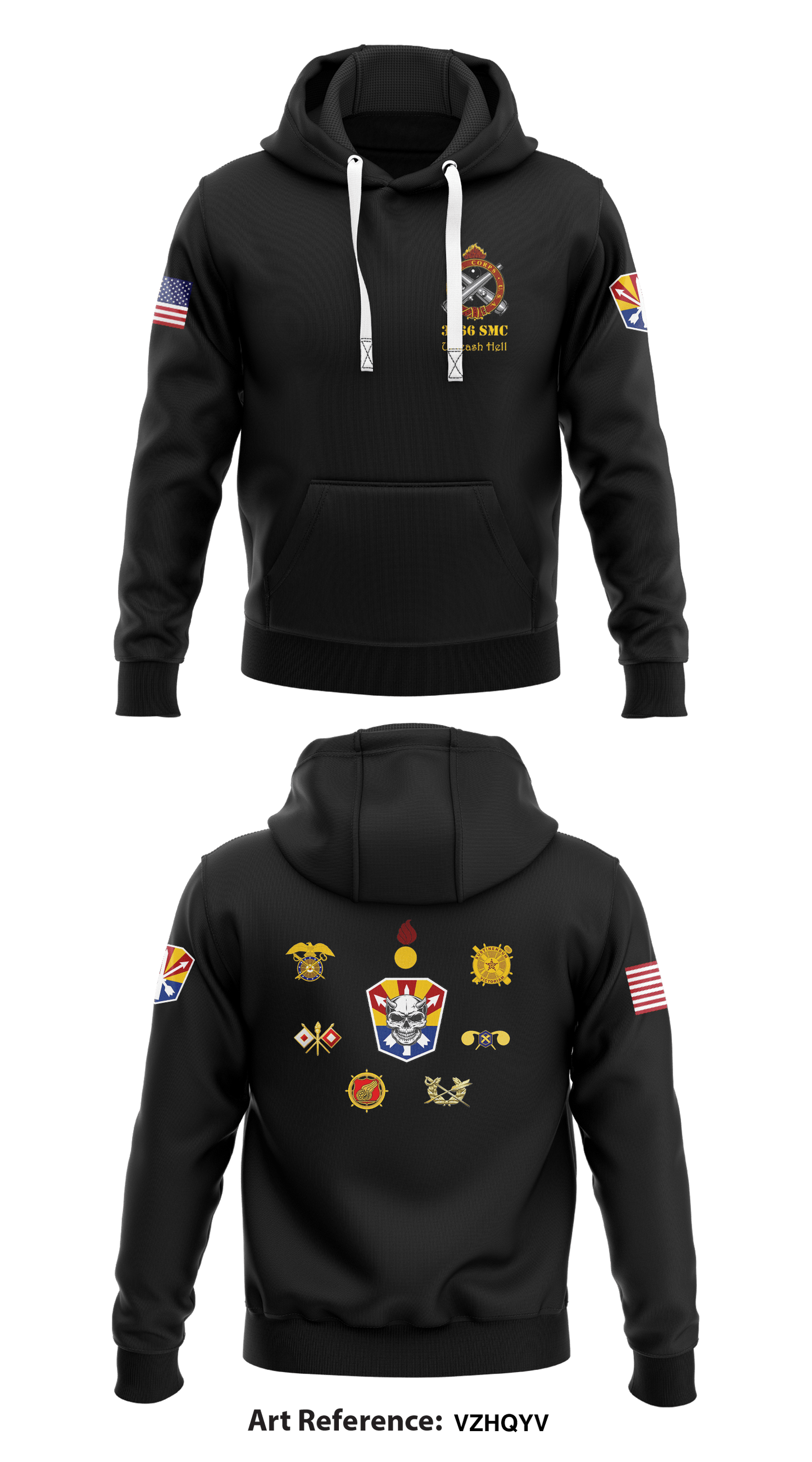 3666th Support Maintenance Company Store 1 Store 2 Core Men's Hooded Performance Sweatshirt - VZhQYv