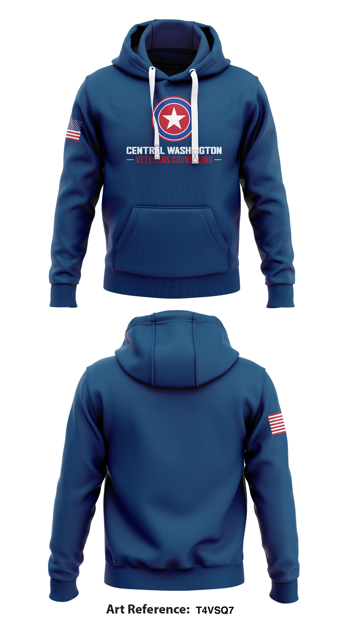 Centers Washington Veterans Counseling Store 1 Core Men's Hooded Performance Sweatshirt - T4VsQ7