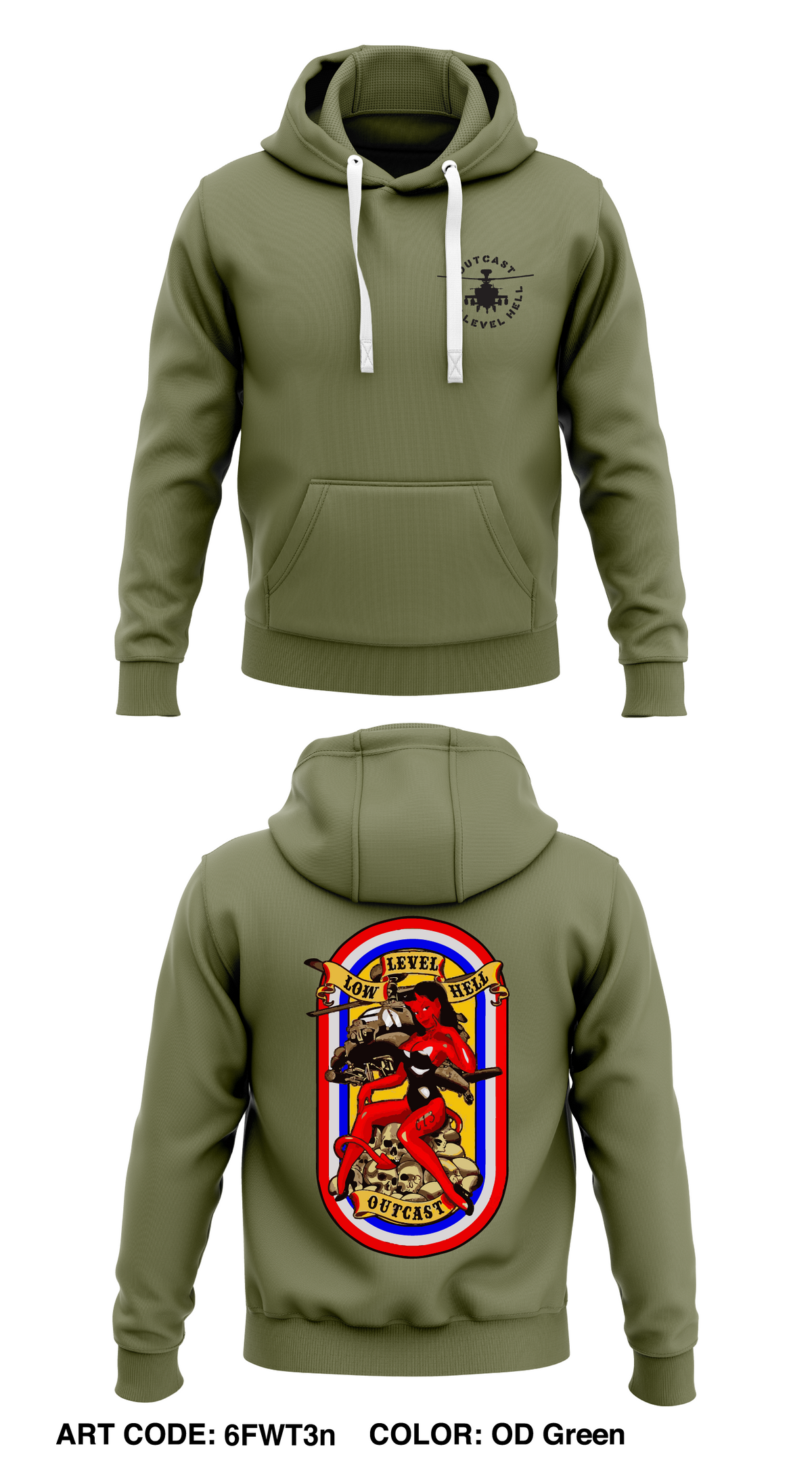 Outcast Company Store 1 Core Men's Hooded Performance Sweatshirt - 6FWT3n