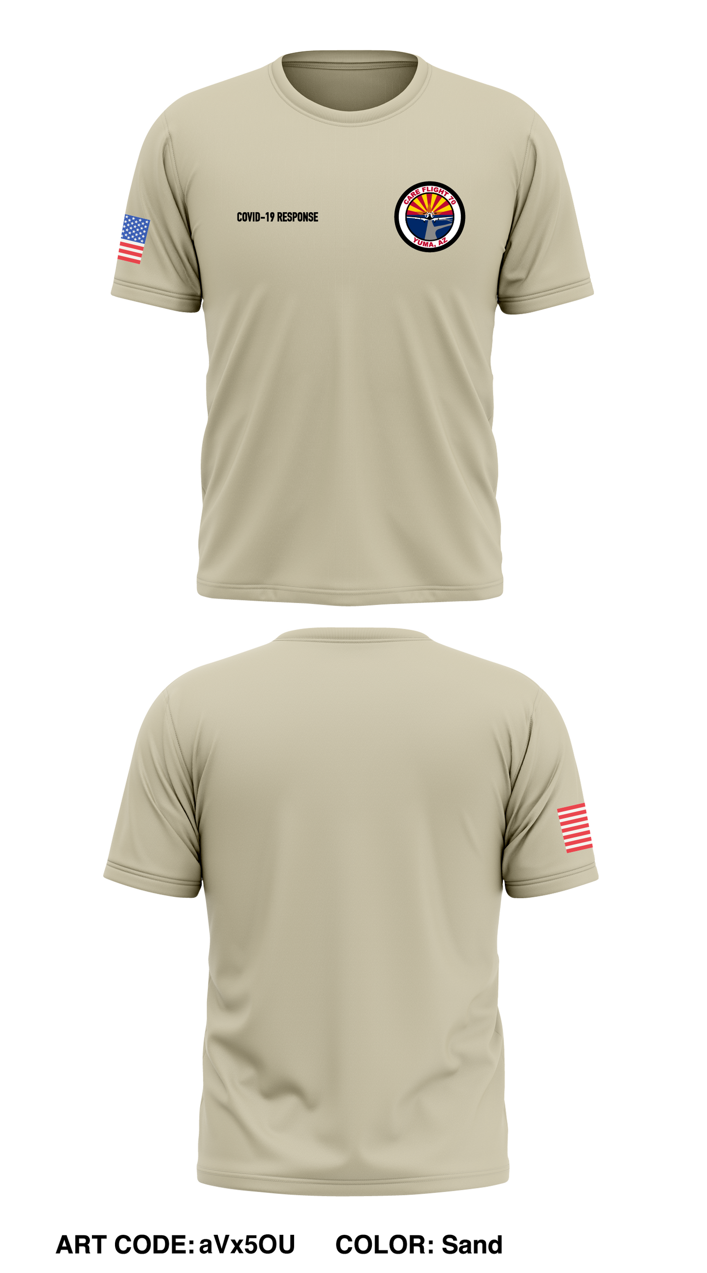 TriState CareFlight 70 Store 1 Core Men's SS Performance Tee - aVx5OU