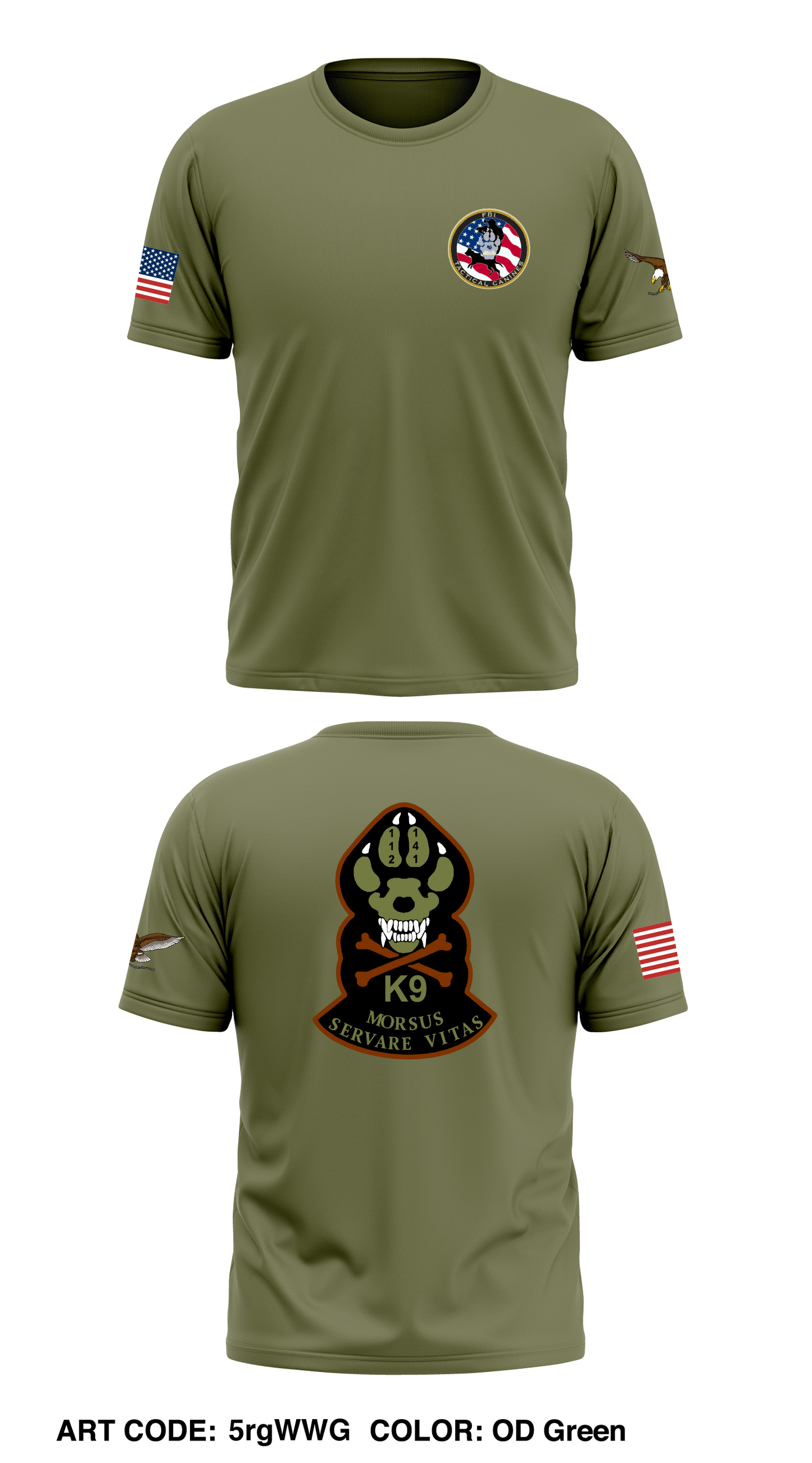 HRK9 Store 1 Core Men's SS Performance Tee - 5rgWWG