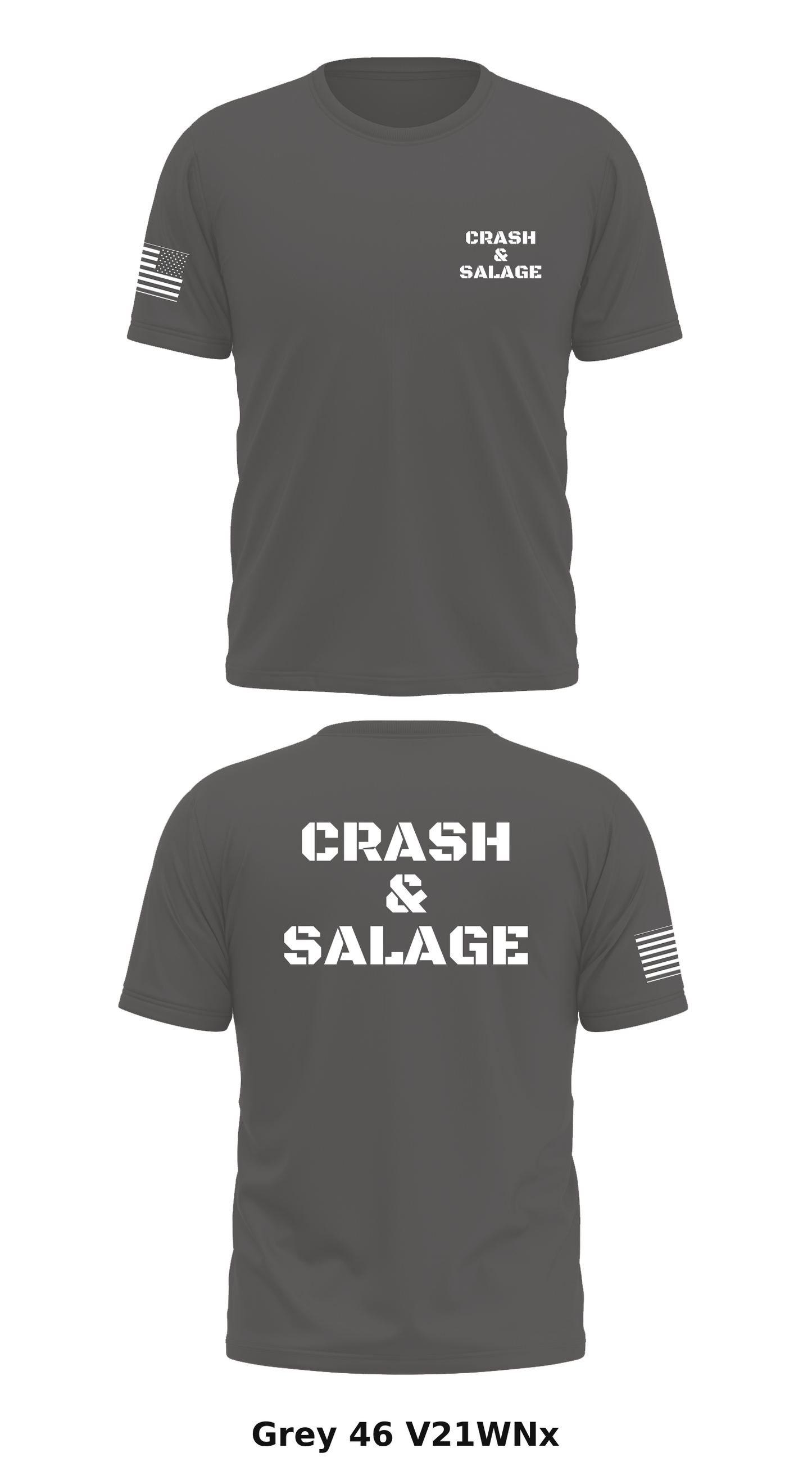 Crash & Salage Store 1 Core Men's SS Performance Tee - V21WNx
