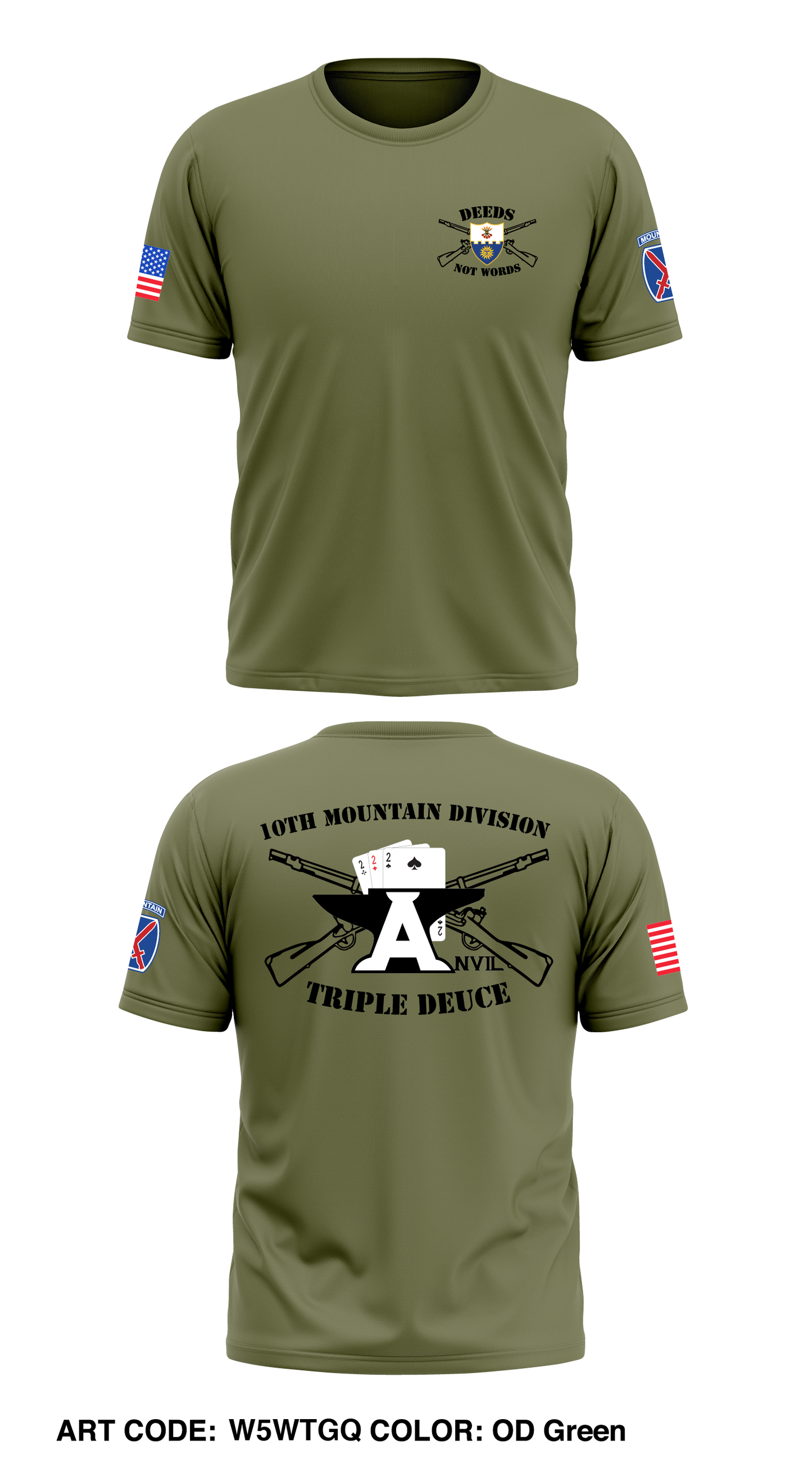 Anvil Company, 2-22 IN BN Store 1 Core Men's SS Performance Tee - W5WTGQ