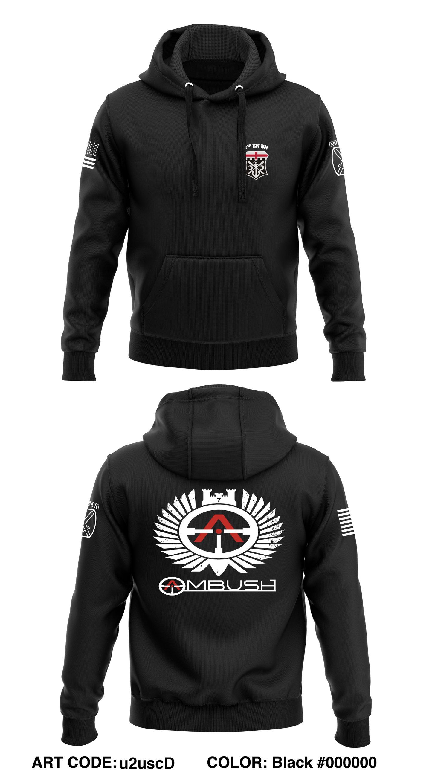 Ambush Core Men's Hooded Performance Sweatshirt - u2uscD