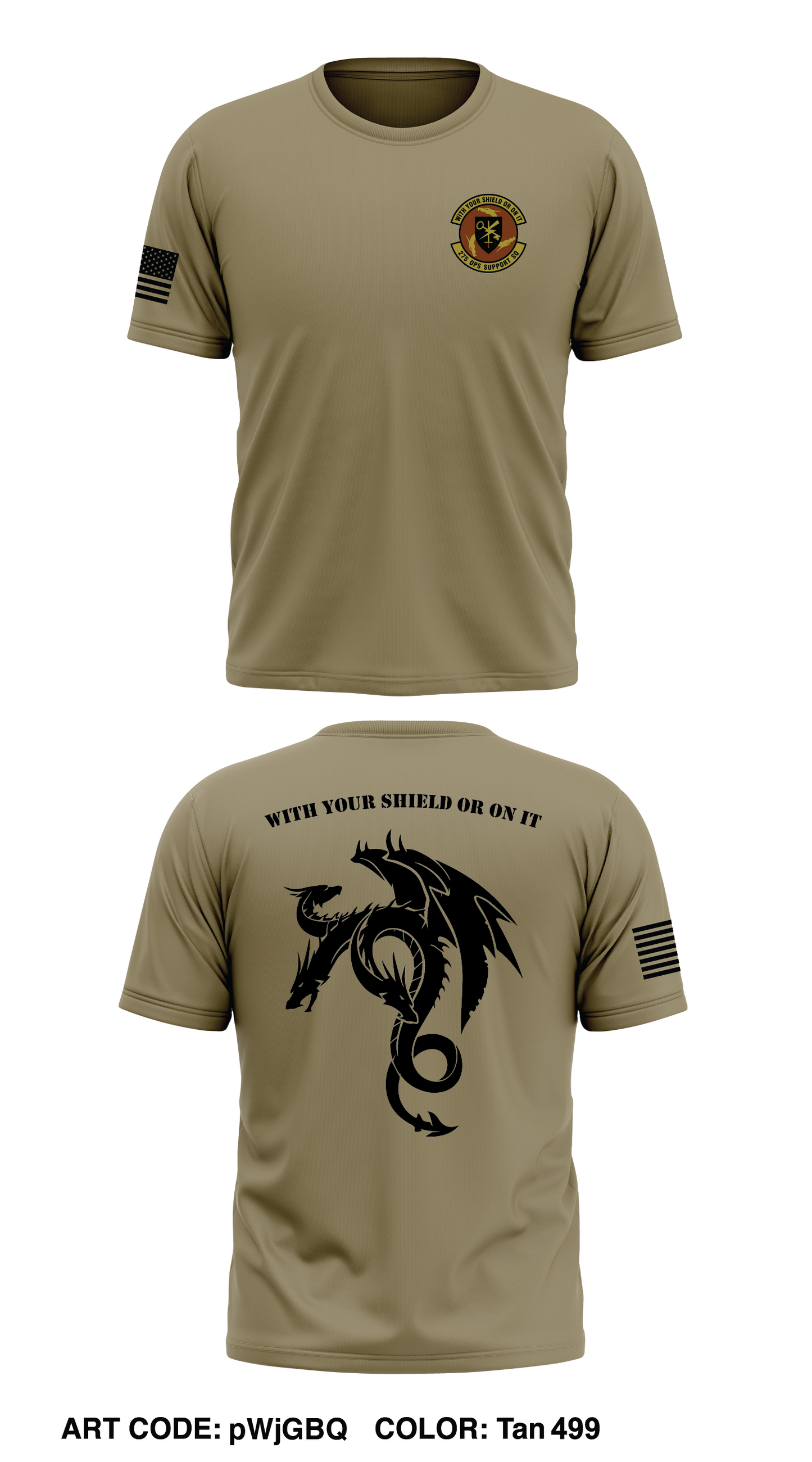 275th OSS Store 1 Core Men's SS Performance Tee - pWjGBQ