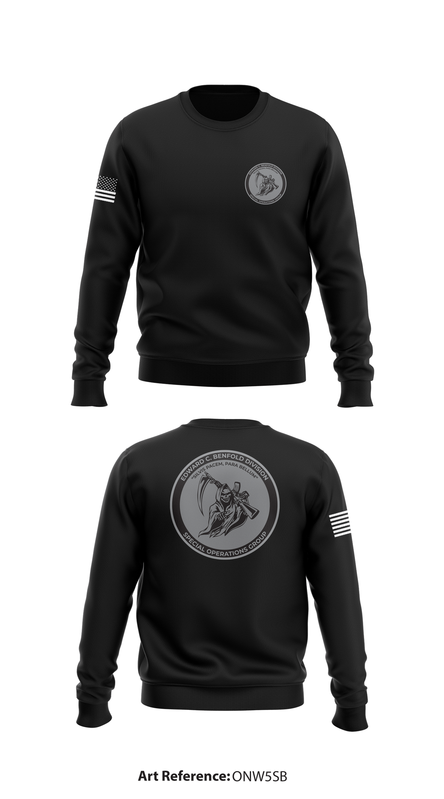 USNSCC Special Operations Group Core Men's Crewneck Performance Sweatshirt - OnW5Sb