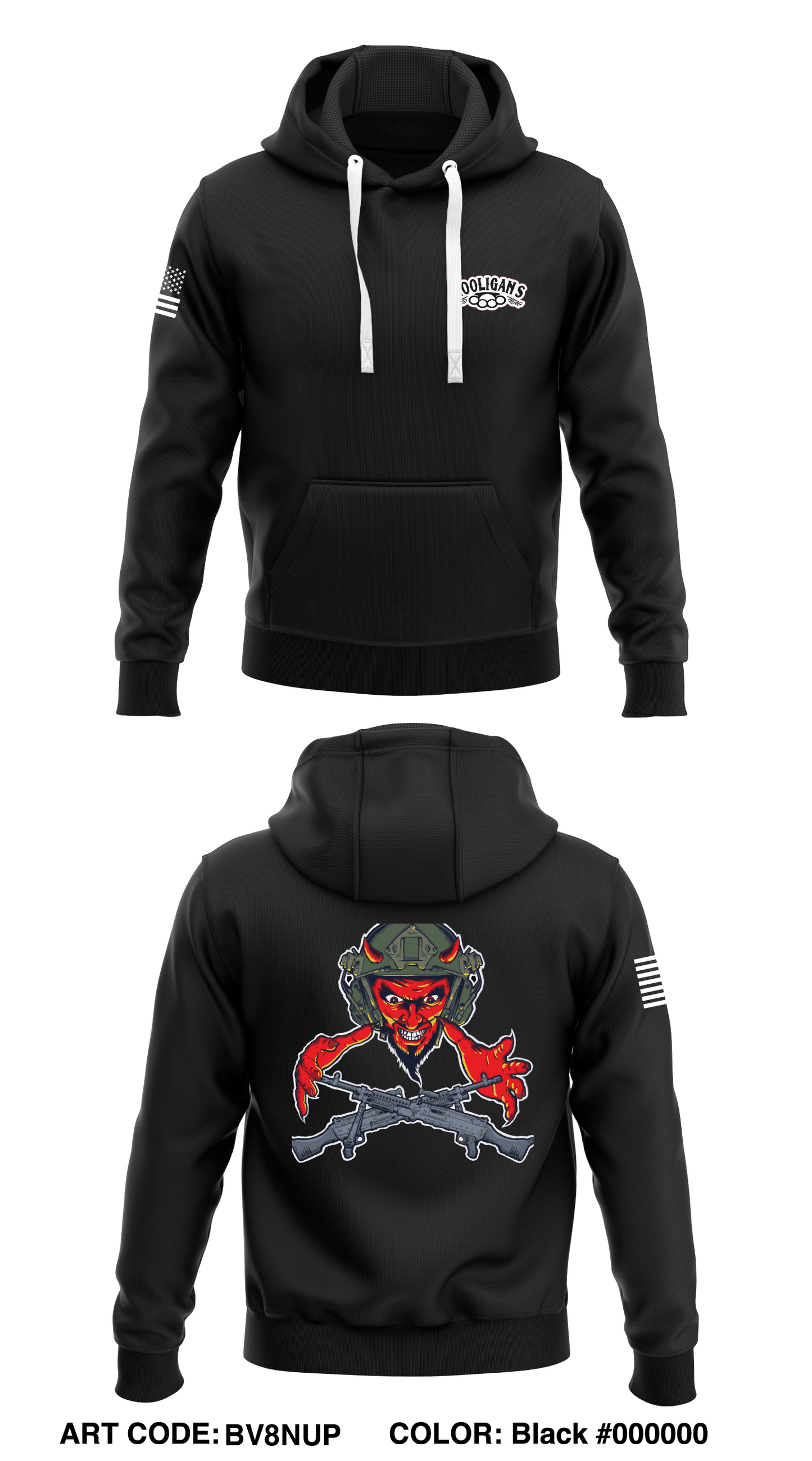 1-21 B Co, 2IBCT 25th ID Store 1 Core Men's Hooded Performance Sweatshirt - 7UTacT