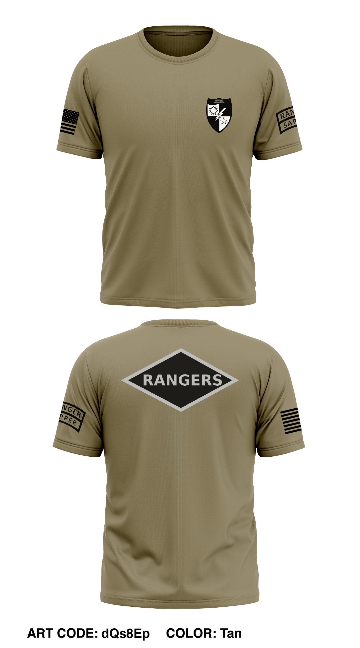 Merrill's Platoon, 4th RTB Store 1 Core Men's SS Performance Tee - dQs8Ep