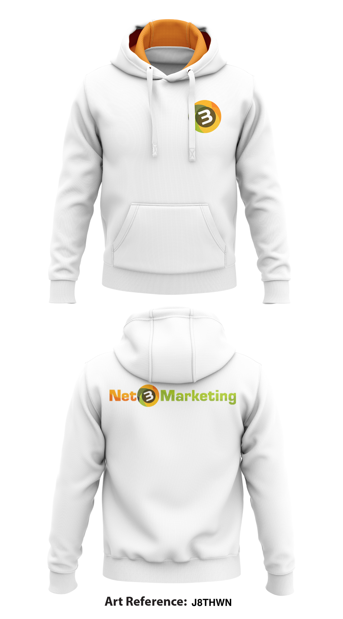 Net 3 Marketing Store 1 Core Men's Hooded Performance Sweatshirt - j8tHwN