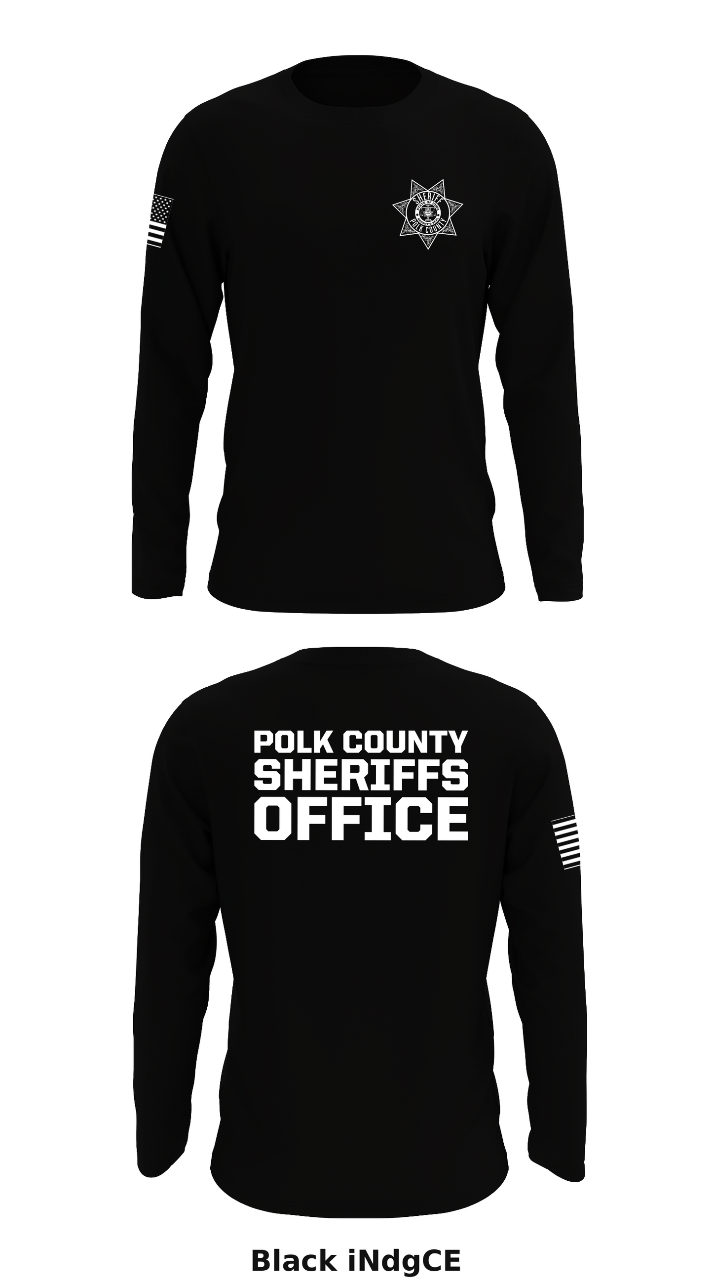 Polk county sheriffs office Store 1 Core Men's LS Performance Tee - iNdgCE