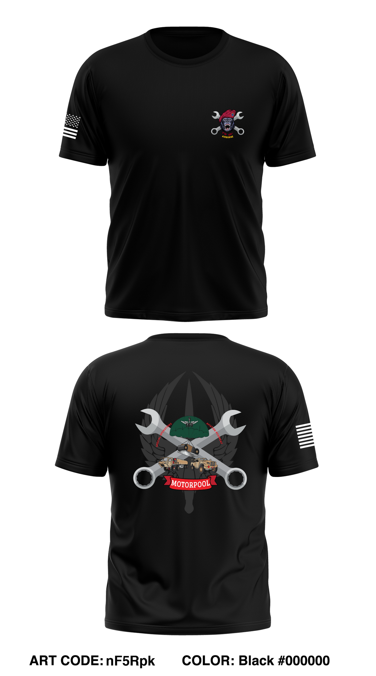 3-160th motorpool Store 1 Core Men's SS Performance Tee - nF5Rpk