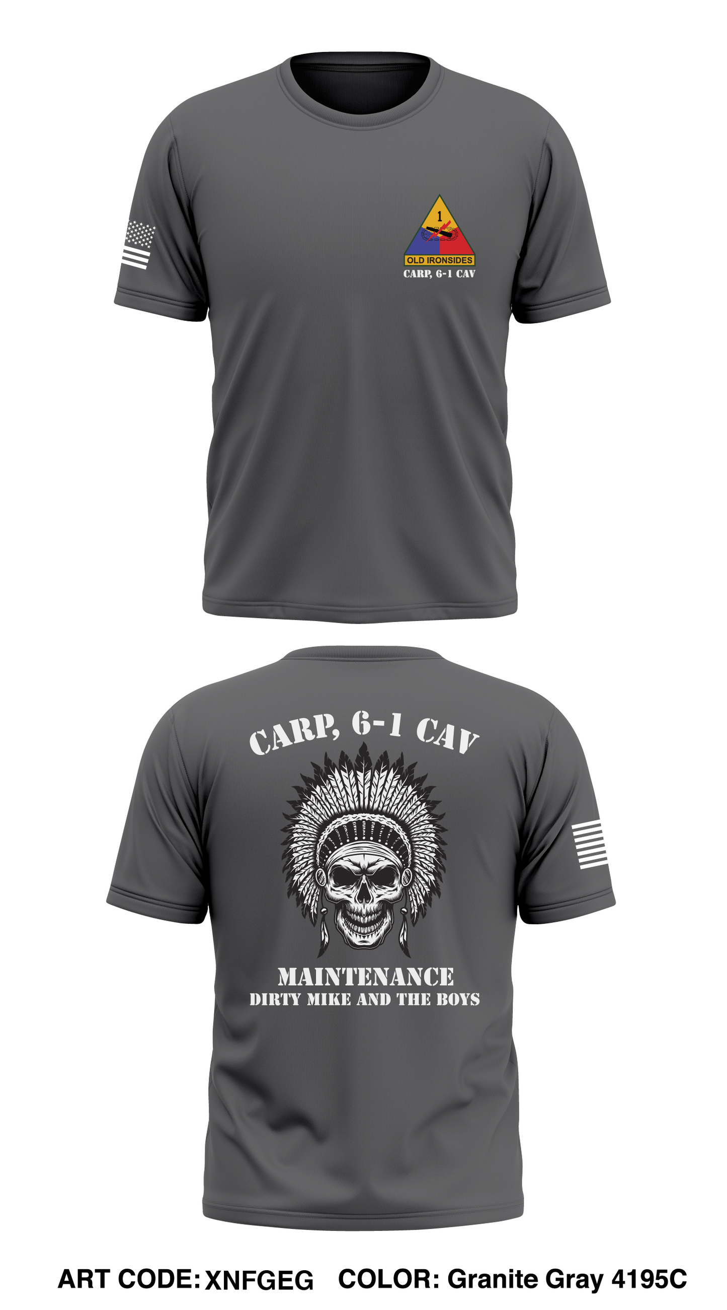Carp, 6-1 Cav Store 1 Core Men's SS Performance Tee - XNFGEG