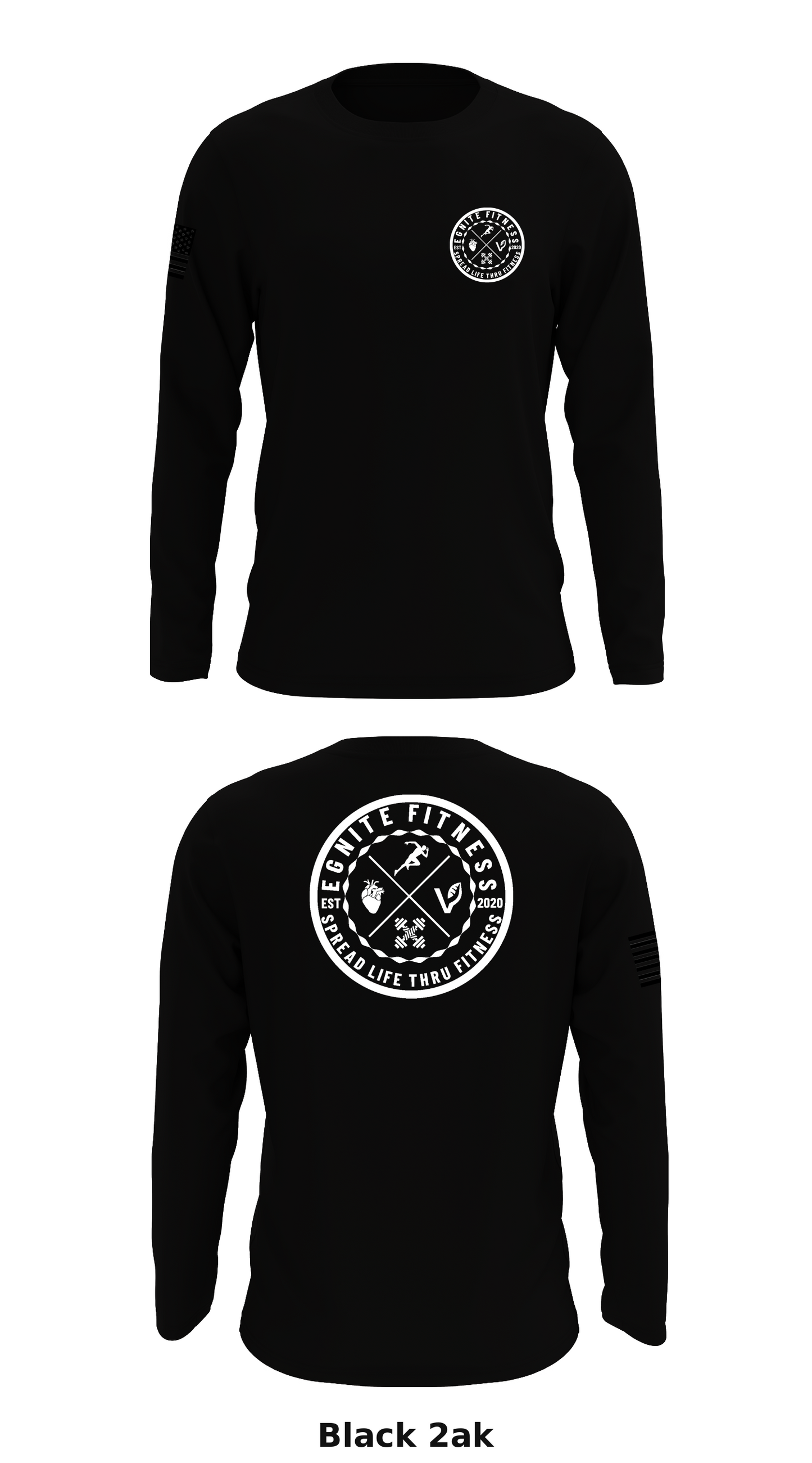EGNITE FITNESS Store 1 Core Men's LS Performance Tee - 2ak
