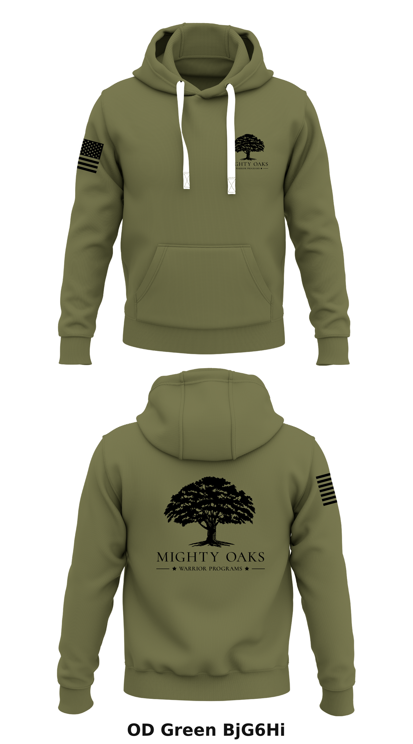 Mighty Oaks Warrior Programs Store 1 Core Men's Hooded Performance Sweatshirt - BjG6Hi