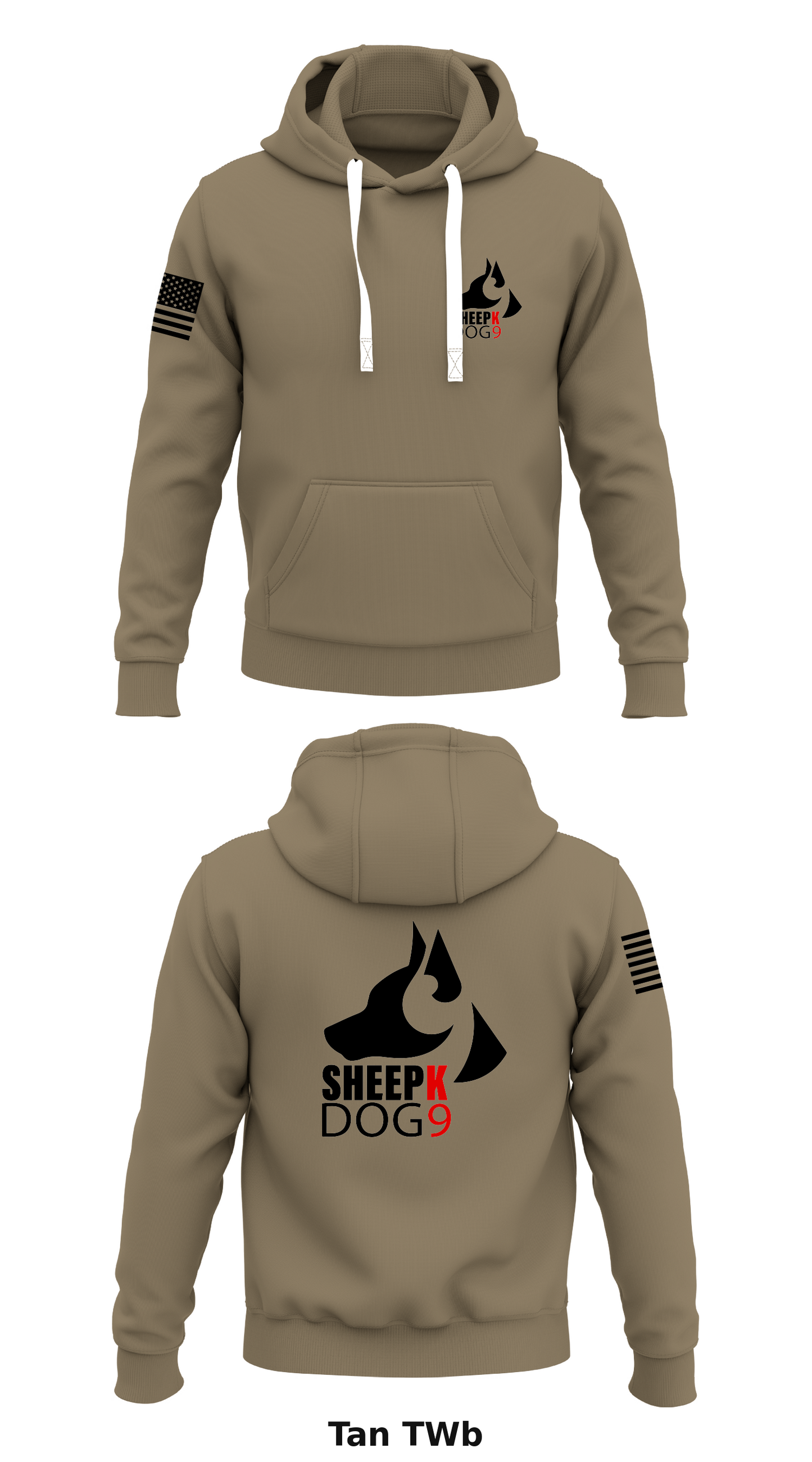 K9 UNIT Store 1 Core Men's Hooded Performance Sweatshirt - TWb