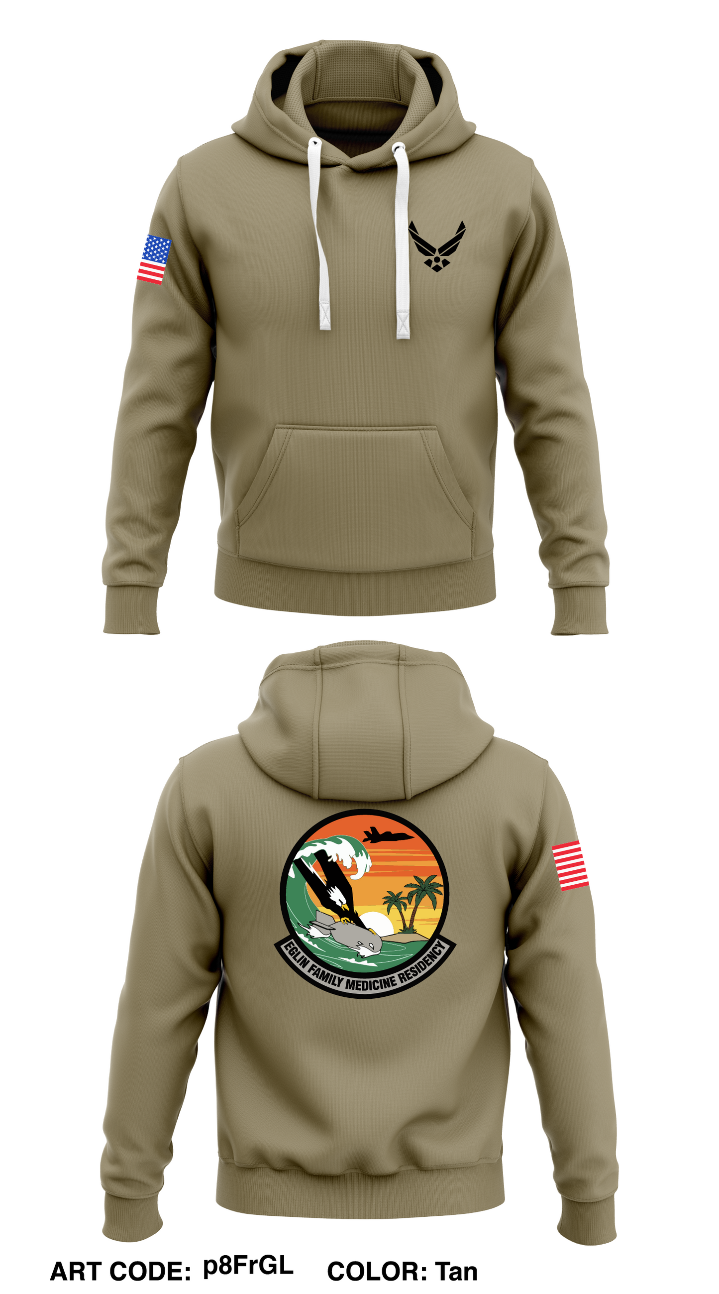 Eglin FMR Store 1 Core Men's Hooded Performance Sweatshirt - p8FrGL