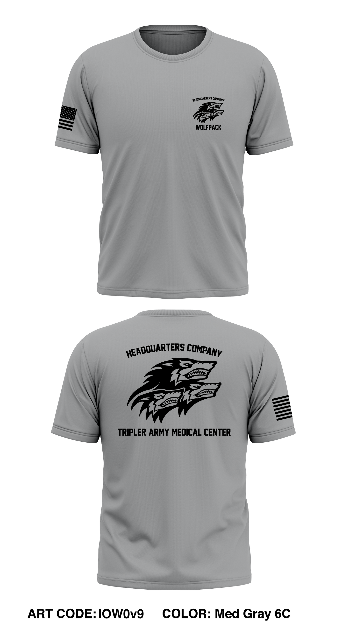 Headquarters Company, Tripler Army Medical Center Store 1 Core Men's SS Performance Tee - IOW0v9