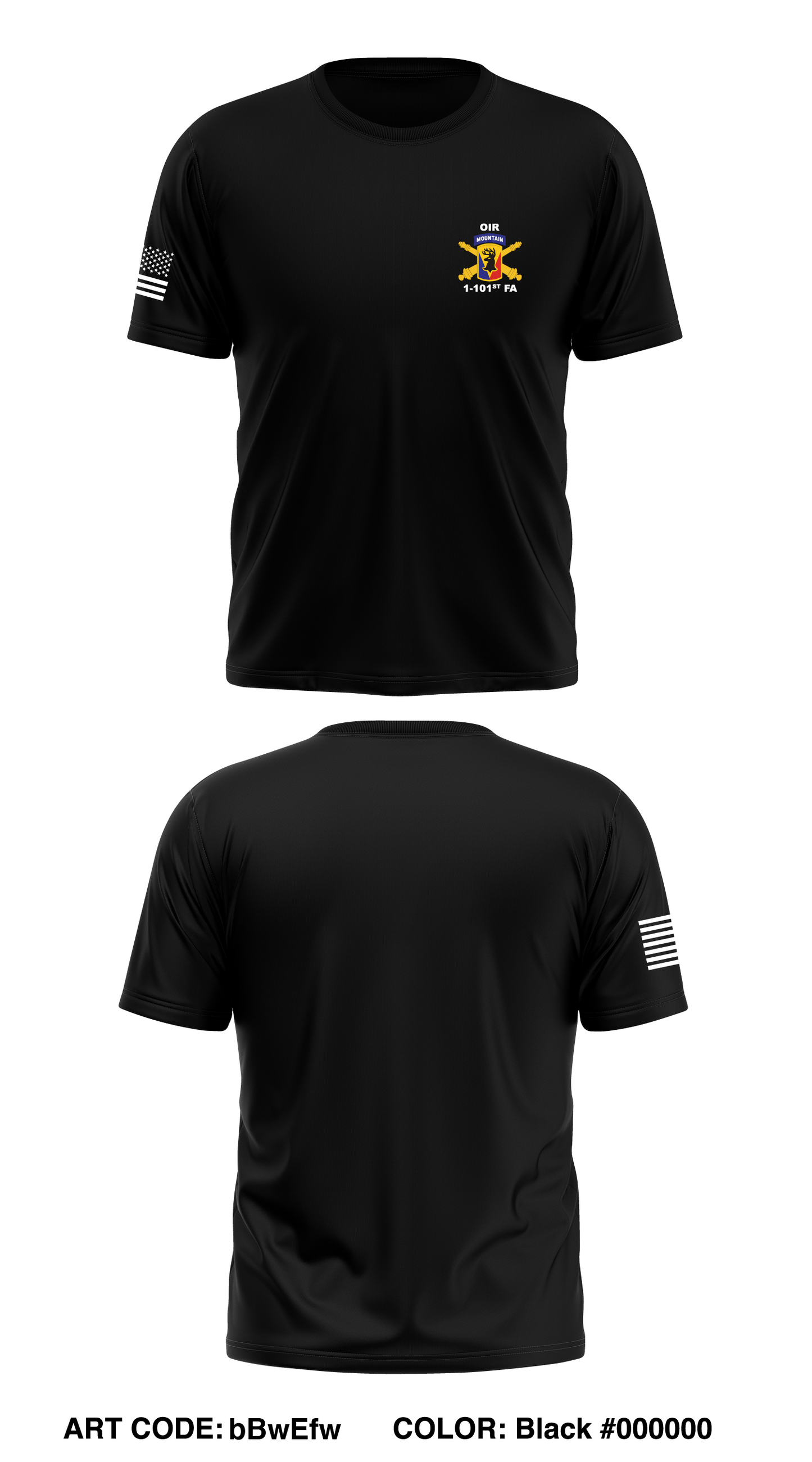 1-101st FA Store 1 Core Men's SS Performance Tee - bBwEfw