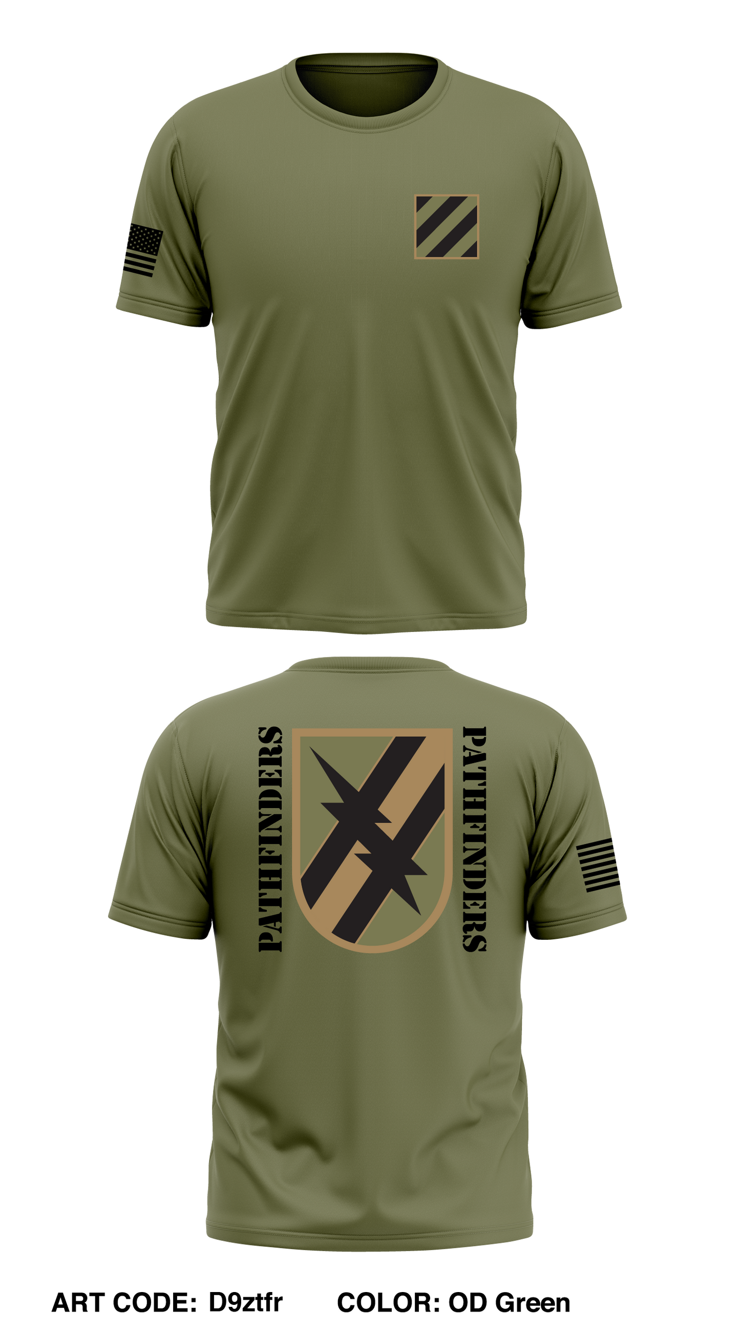 A Co, 3 BN, 121st IN Store 1 Core Men's SS Performance Tee - D9ztfr