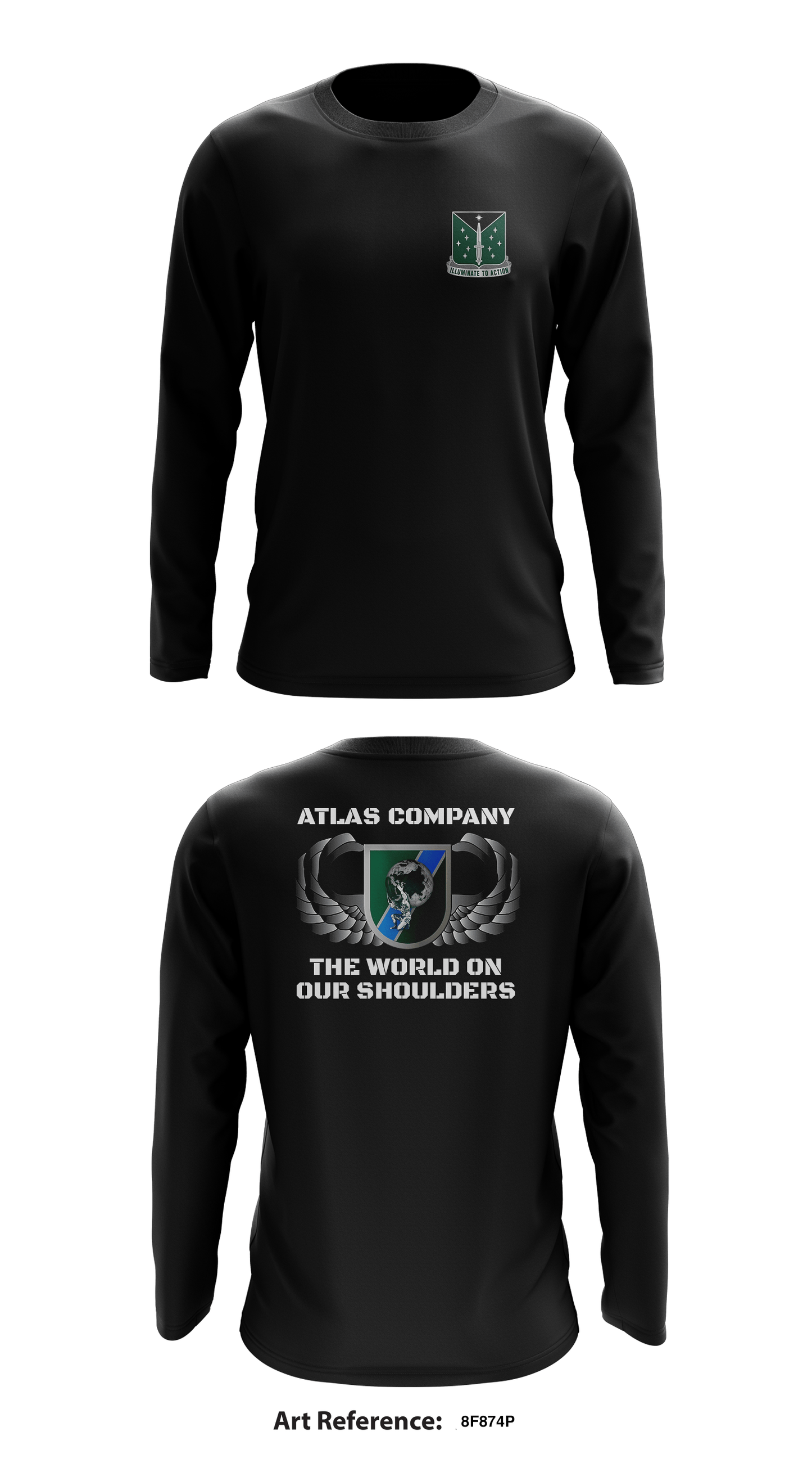 ATLAS COMPANY Store 1 Core Men's LS Performance Tee - 8F874P