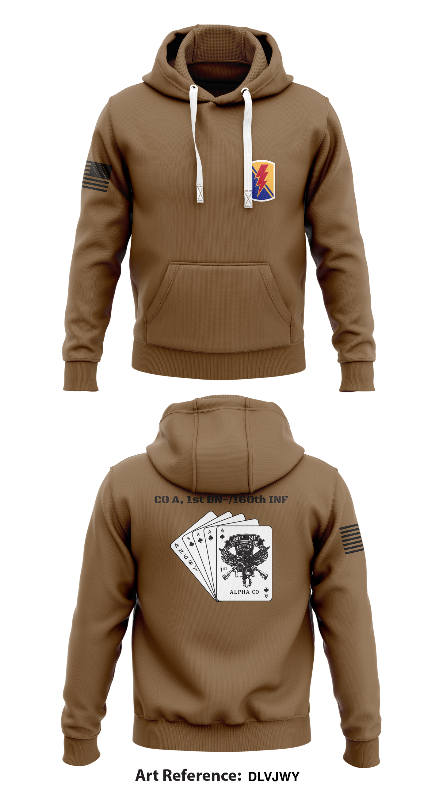 CO A, 1st BN-/16th INF Store 1 Core Men's Hooded Performance Sweatshirt - dLVJWy