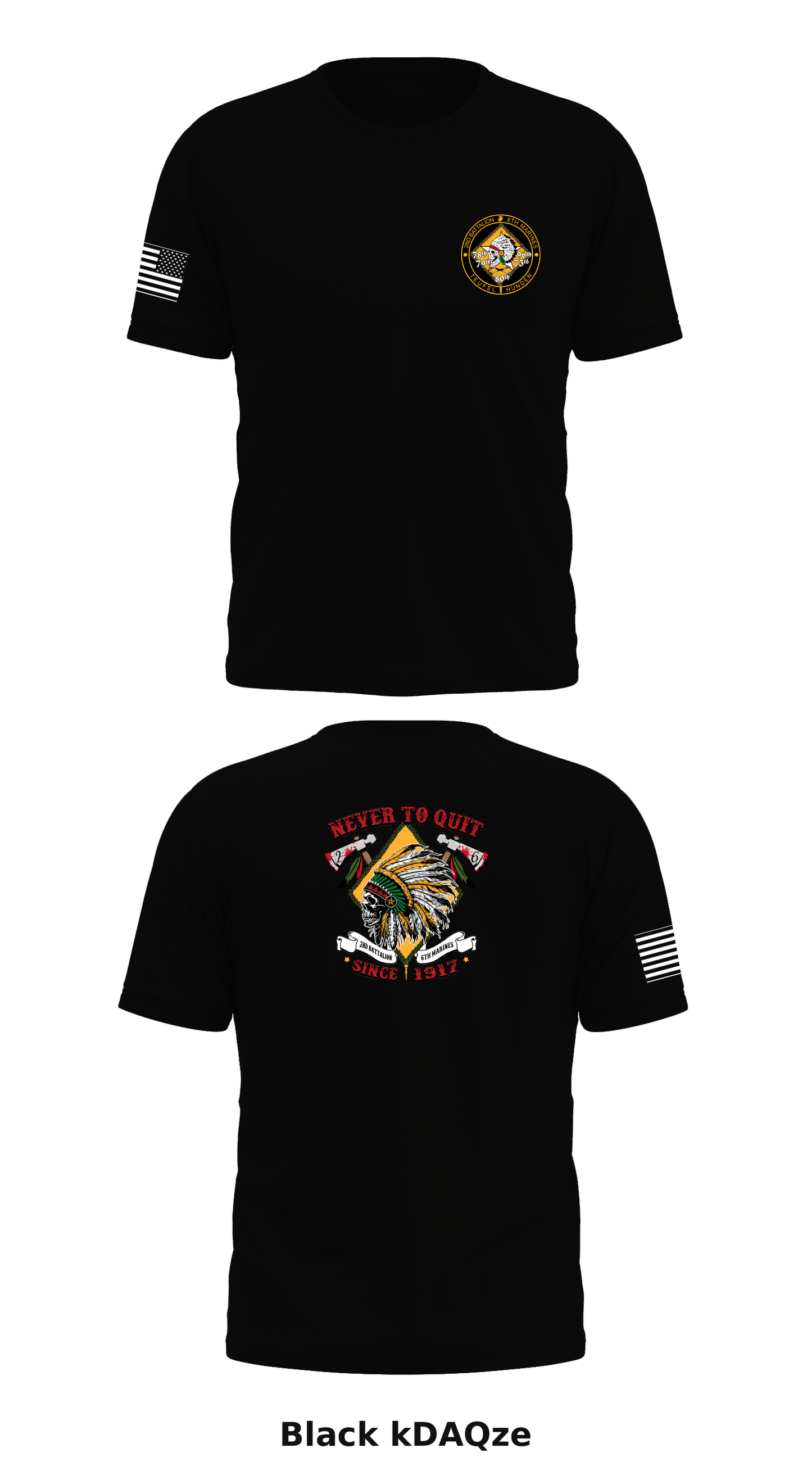 2nd MAR 6th DIV, Echo Co Store 1 Core Men's SS Performance Tee - kDAQze