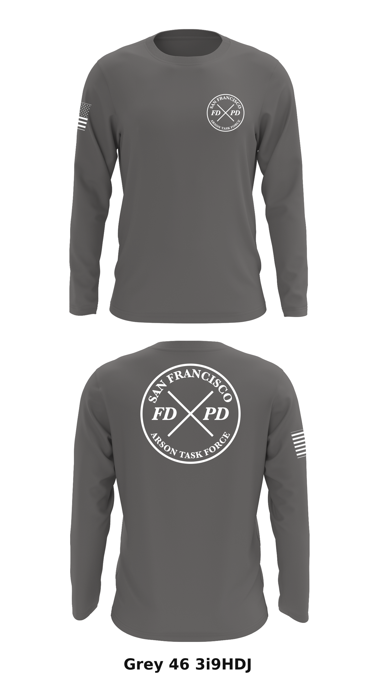 Arson Task Force Store 1 Core Men's LS Performance Tee - 3i9HDJ