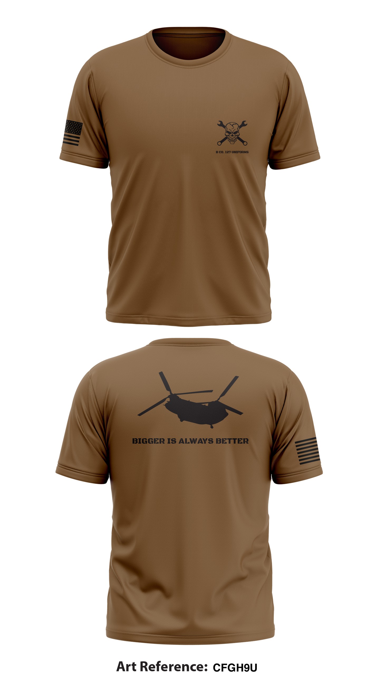 Bravo Company 127 Store 1 Core Men's SS Performance Tee - Cfgh9U