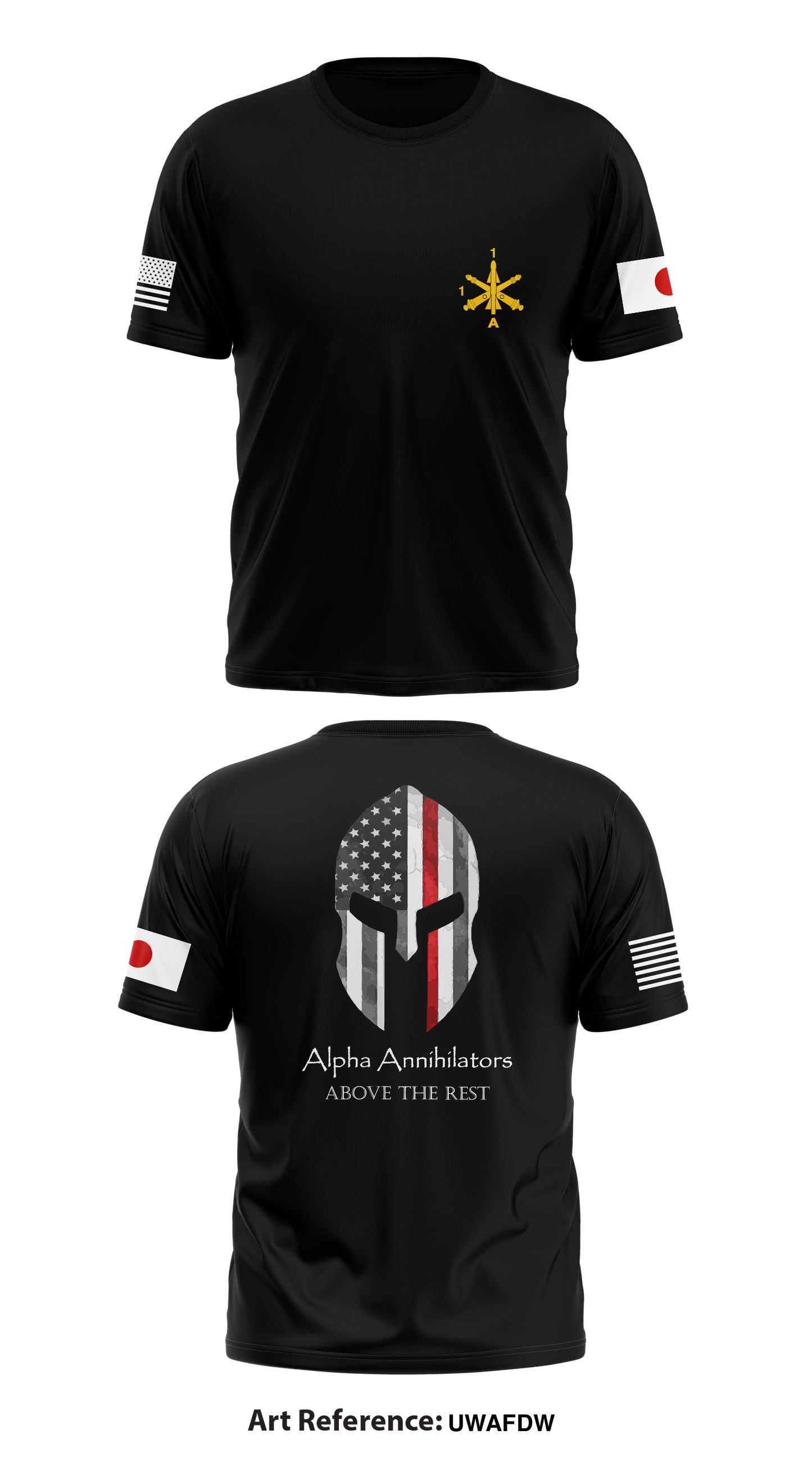 Alpha Battery, 1-1 Air Defense Artillery Store 1 Core Men's SS Performance Tee - uWaFDw