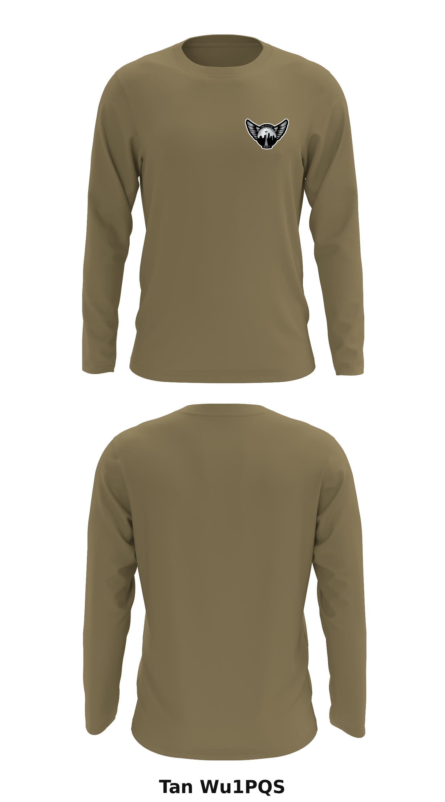 Seattle Special Response Team Store 1 Core Men's LS Performance Tee - Wu1PQS