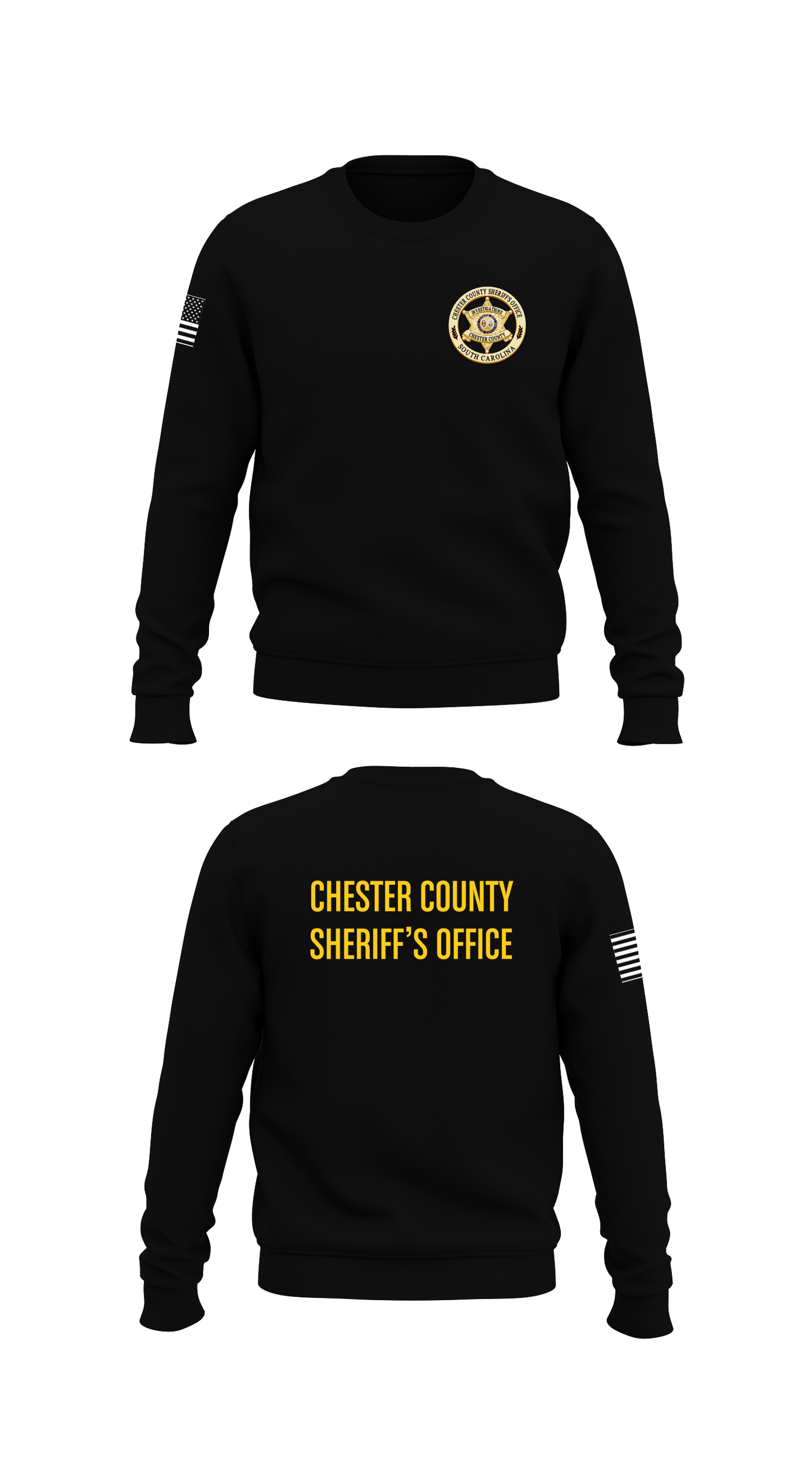 Chester County Sheriff's Office Criminal Investigation Division Store 1 Core Men's Crewneck Performance Sweatshirt - 95460594794