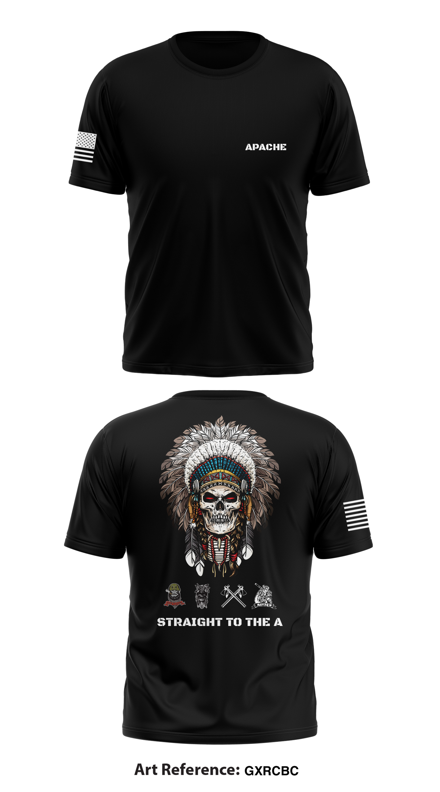 Apache, 1/3D CR Store 1 Core Men's SS Performance Tee - gxrcbc