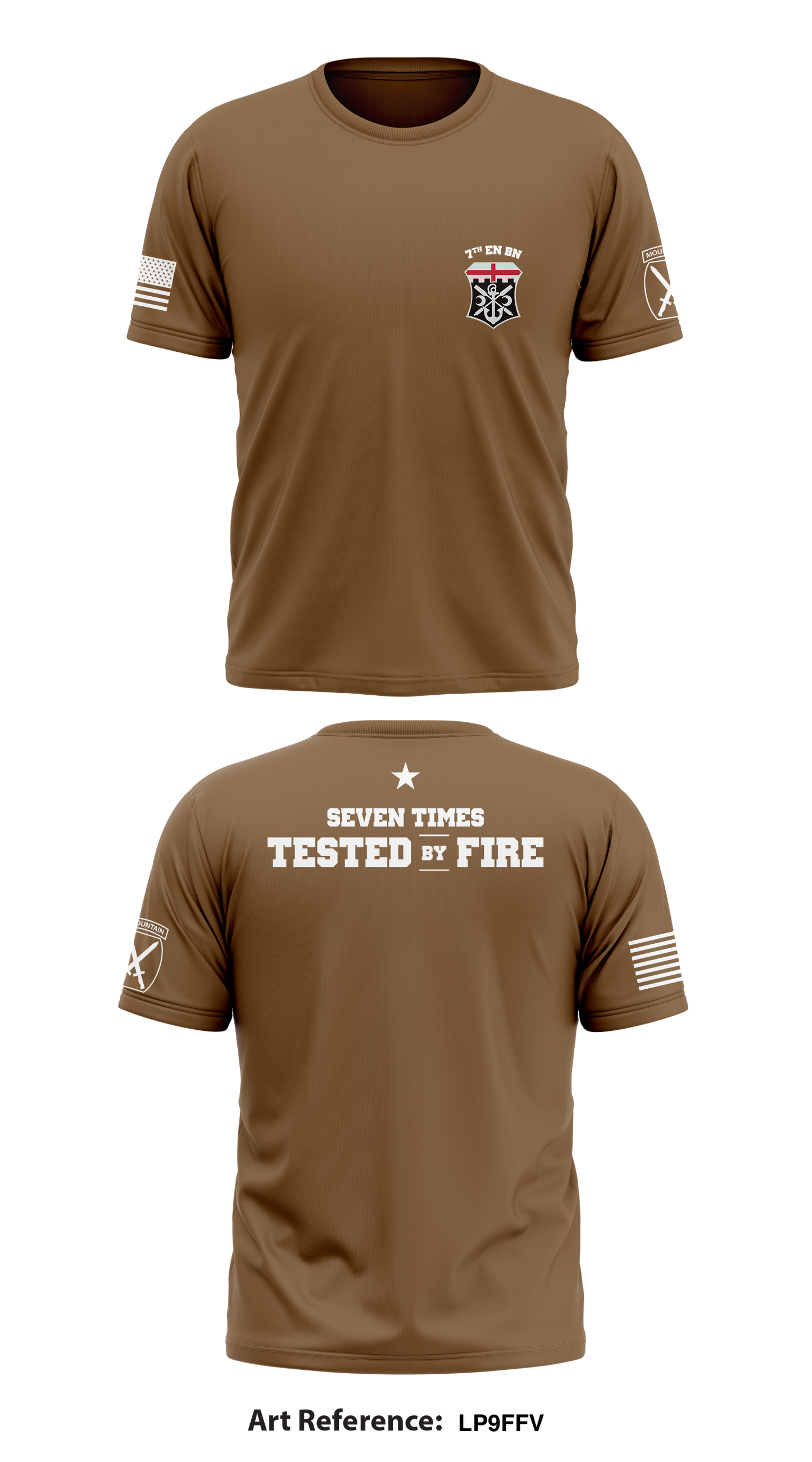 7th Engineer Battalion Store 1 Core Men's SS Performance Tee - Lp9ffv
