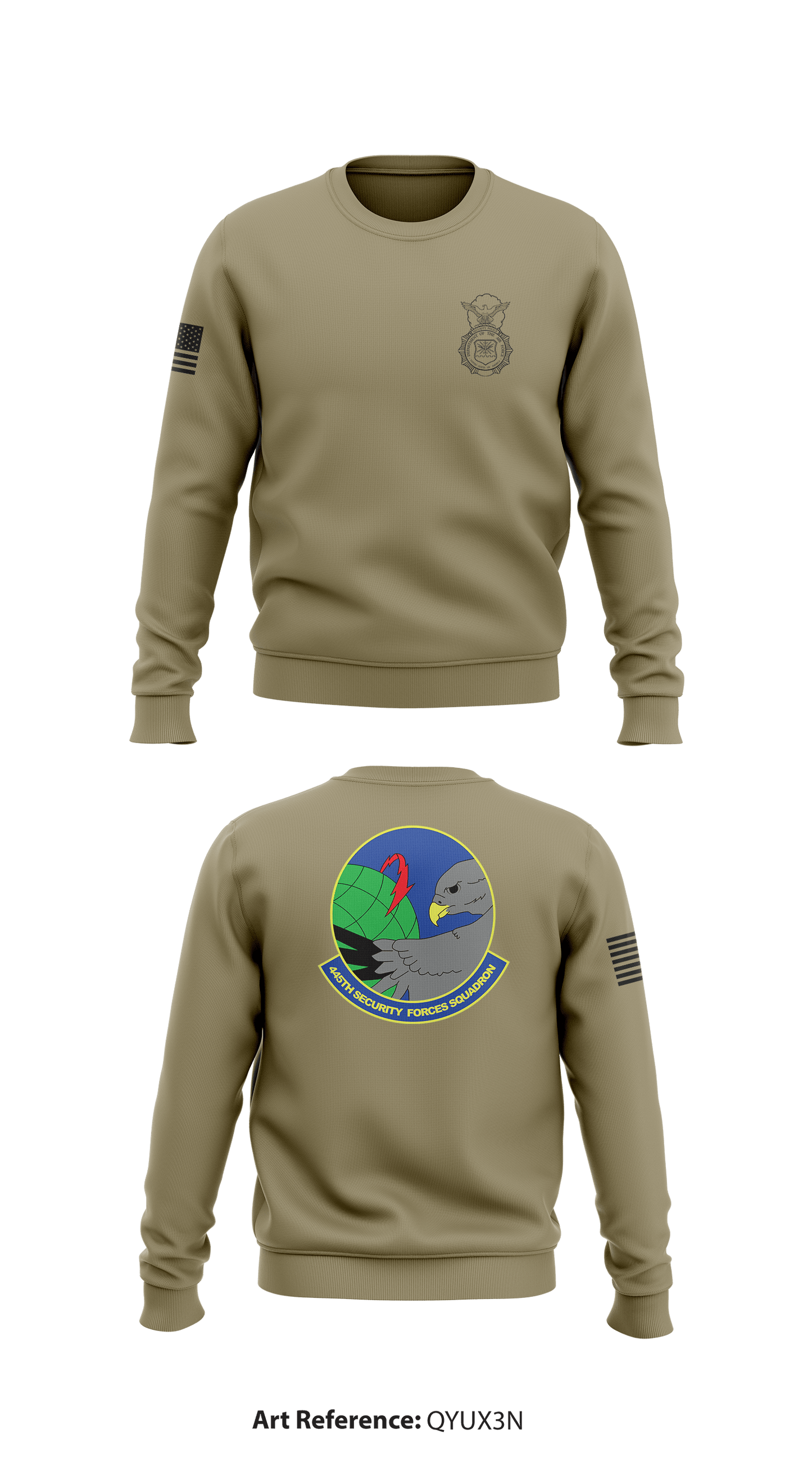 445th SFS WPAFB Store 1 Core Men's Crewneck Performance Sweatshirt - qyuX3N