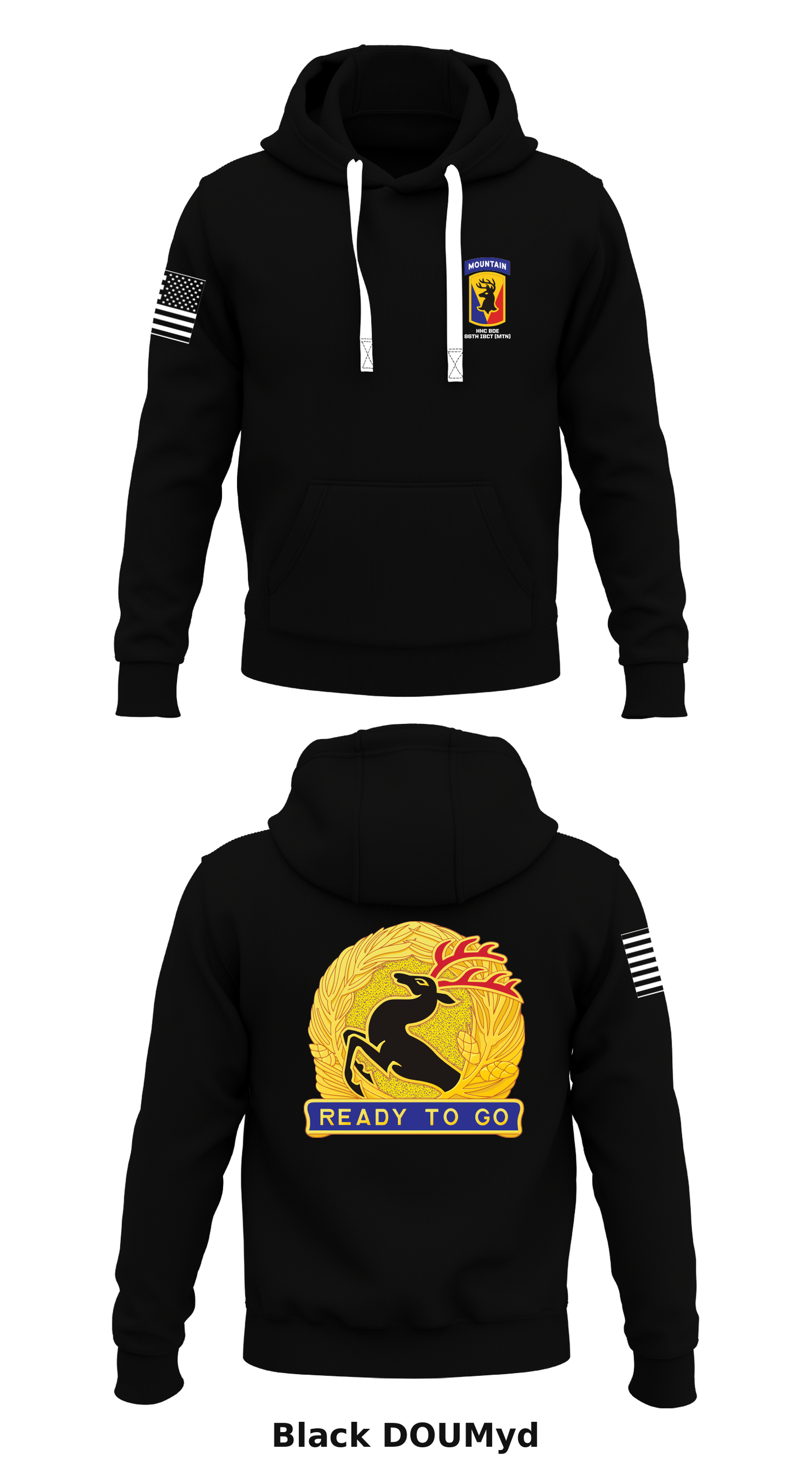 HHC BDE 86IBCT Store 1 Core Men's Hooded Performance Sweatshirt - DOUMyd