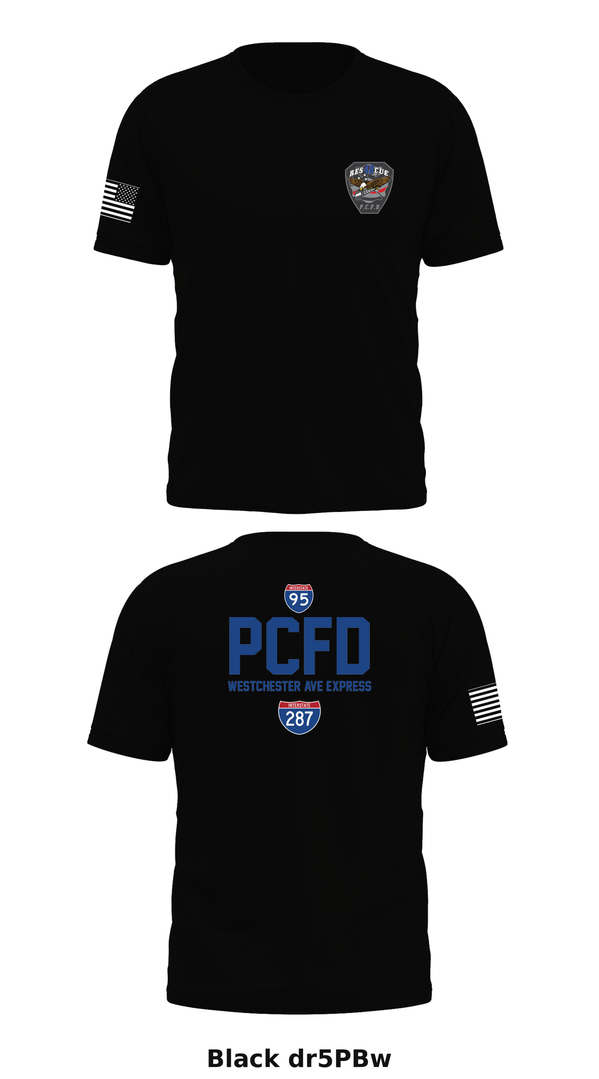 Port Chester Fire Department Rescue 40 Store 1 Core Men's SS Performance Tee - dr5PBw