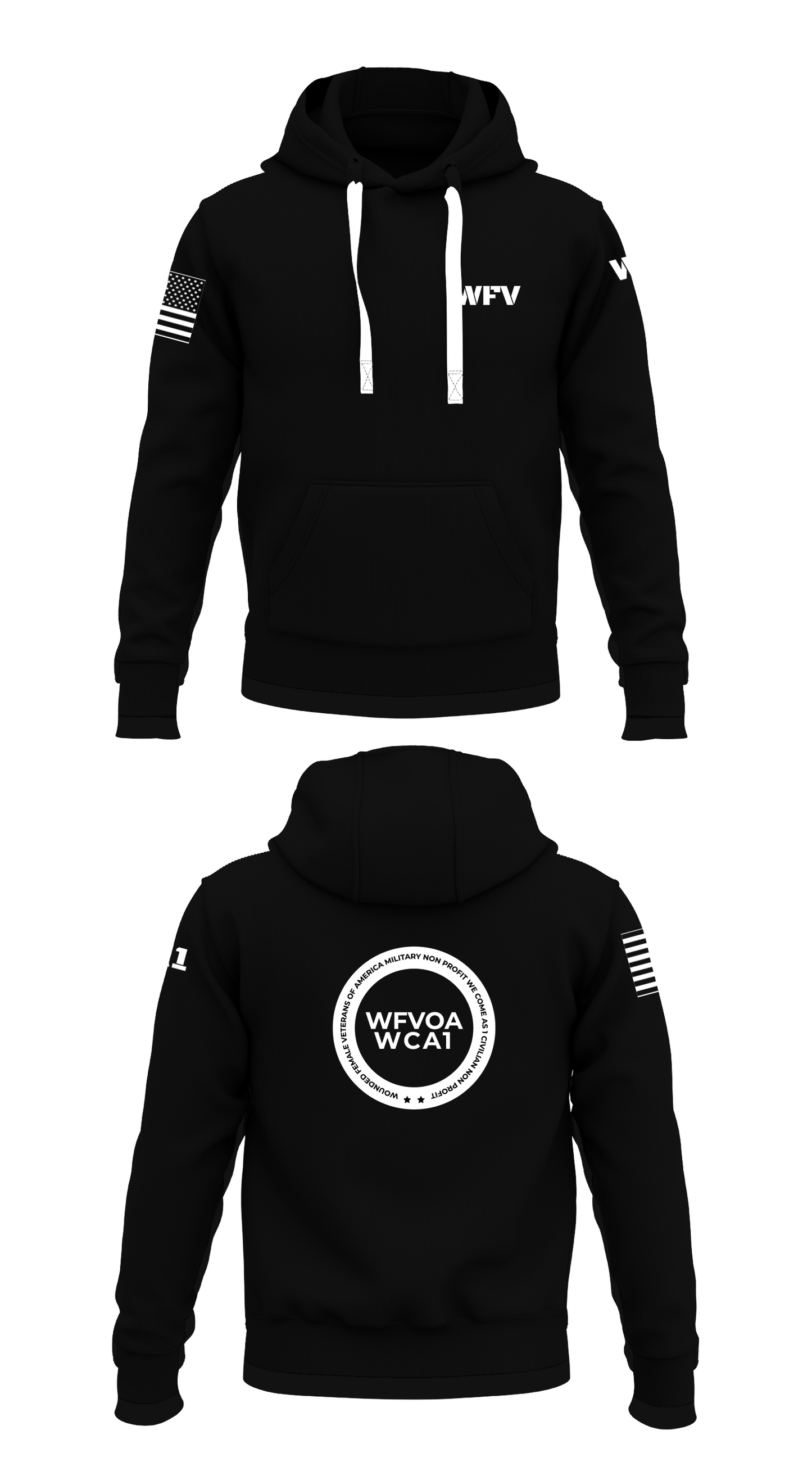 WFVOA Store 1 Core Men's Hooded Performance Sweatshirt - 96757589453