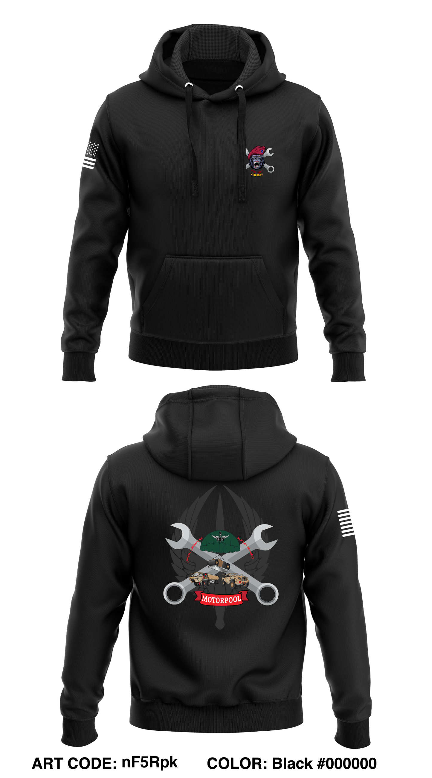 3-16th motorpool Store 1 Core Men's Hooded Performance Sweatshirt - nF5Rpk
