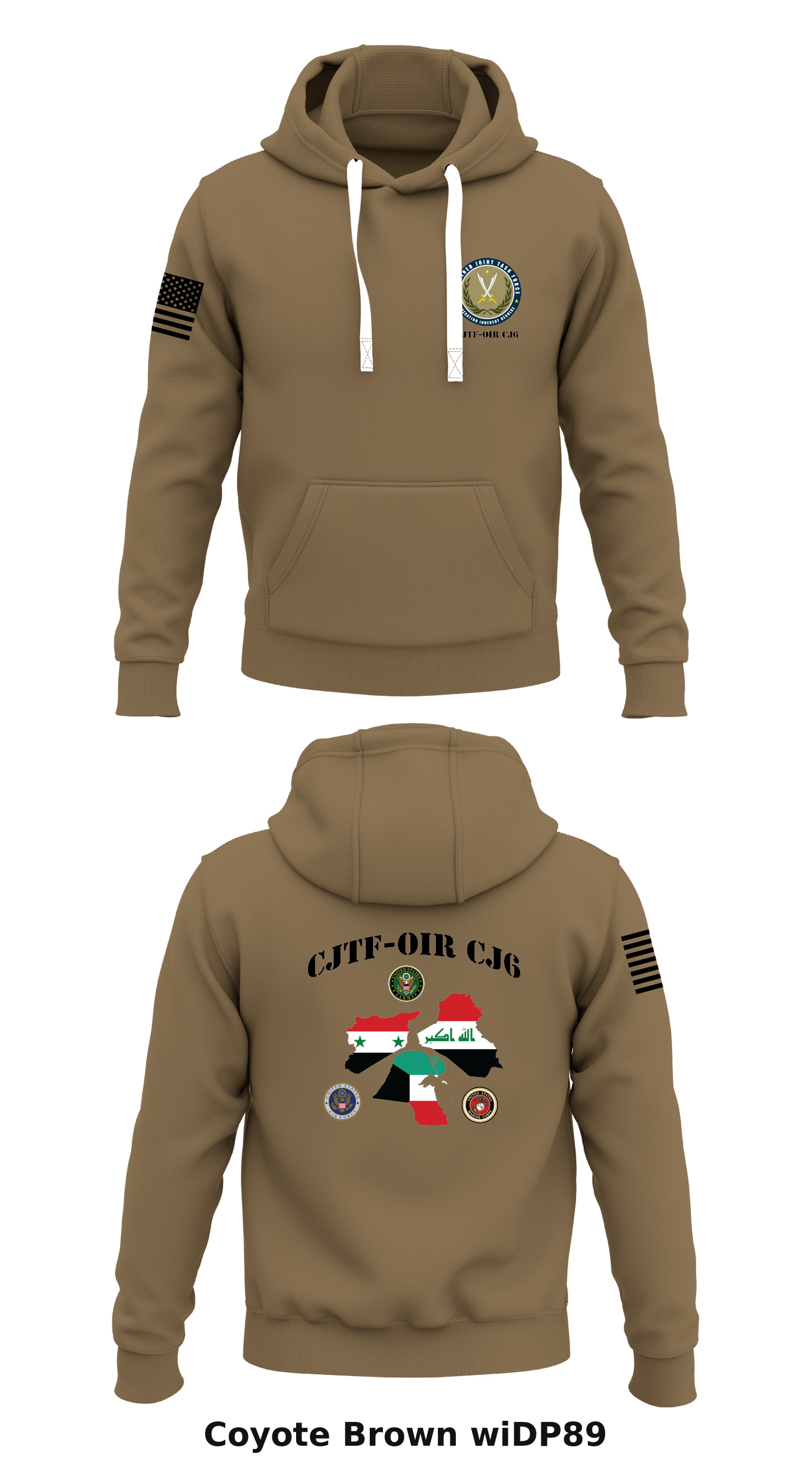CJTF-OIR CJ6 Store 1 Core Men's Hooded Performance Sweatshirt - wiDP89