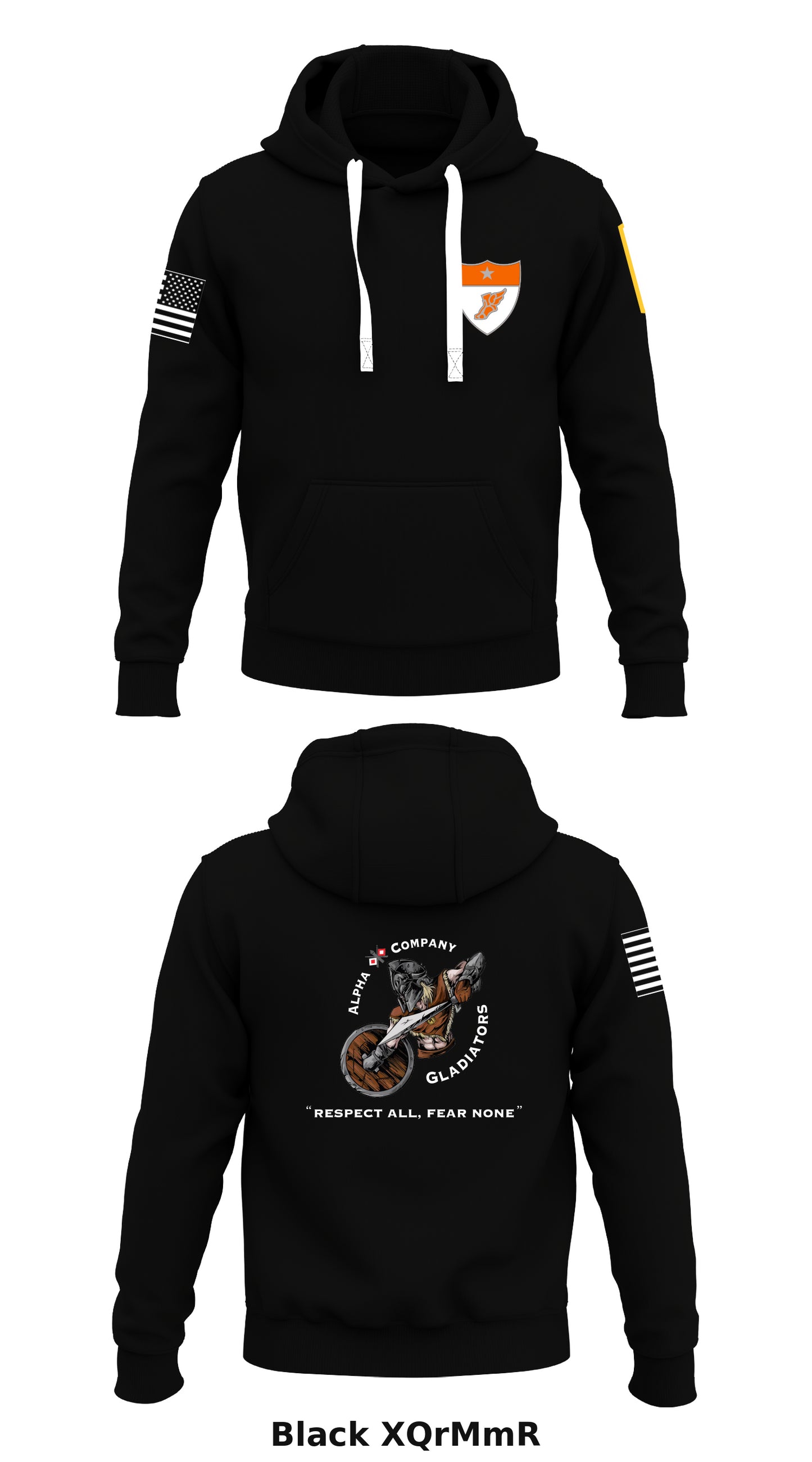 Alpha company 62D ESB Store 1 Core Men's Hooded Performance Sweatshirt - XQrMmR