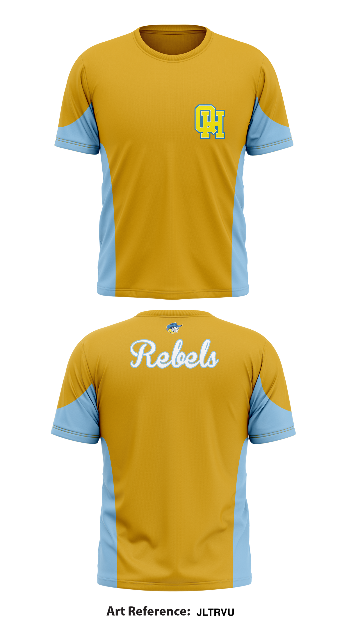 Rebels Store 4 Core Men's SS Performance Tee - jLtrVU