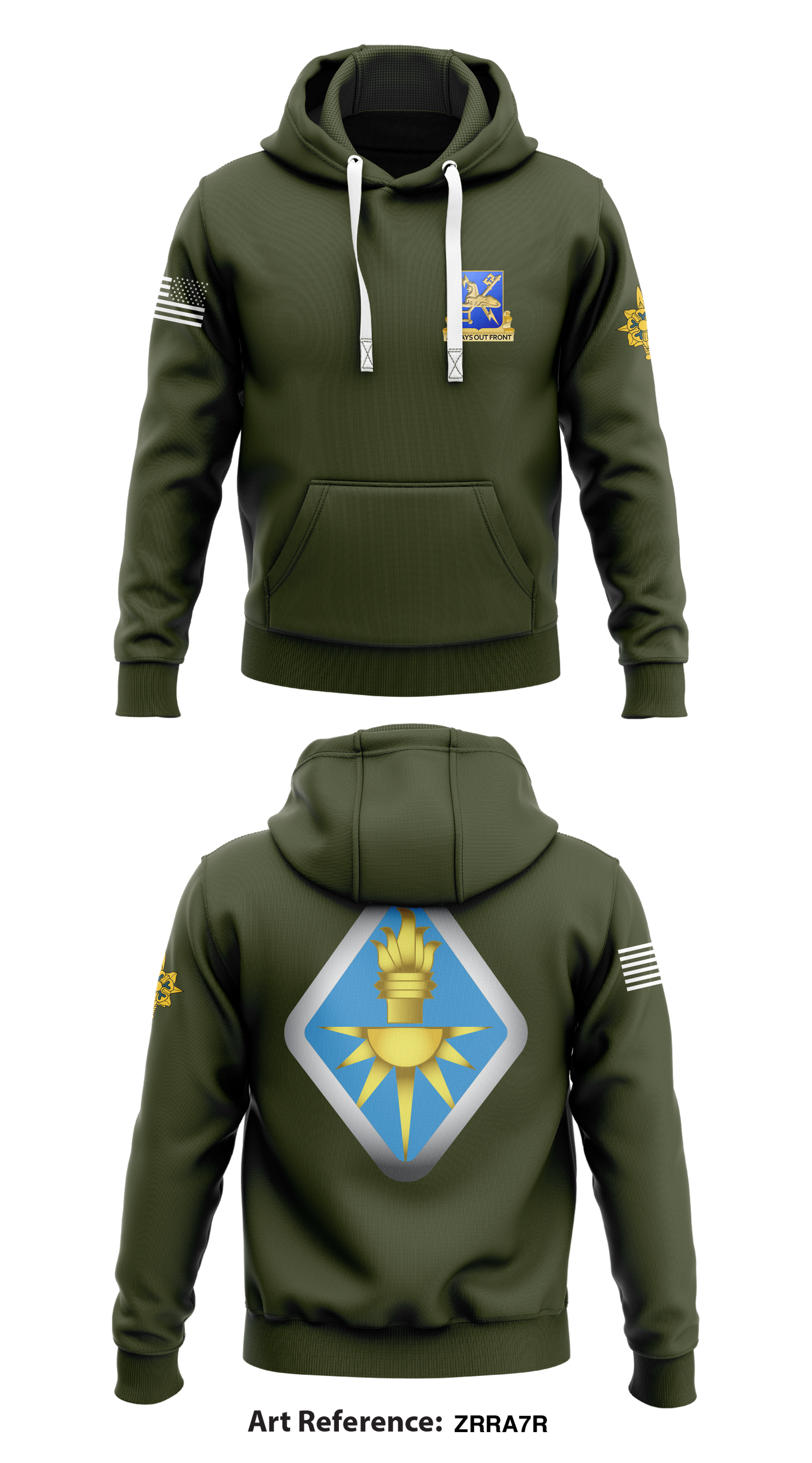 USAICoE Store 1 Core Men's Hooded Performance Sweatshirt - ZRrA7R