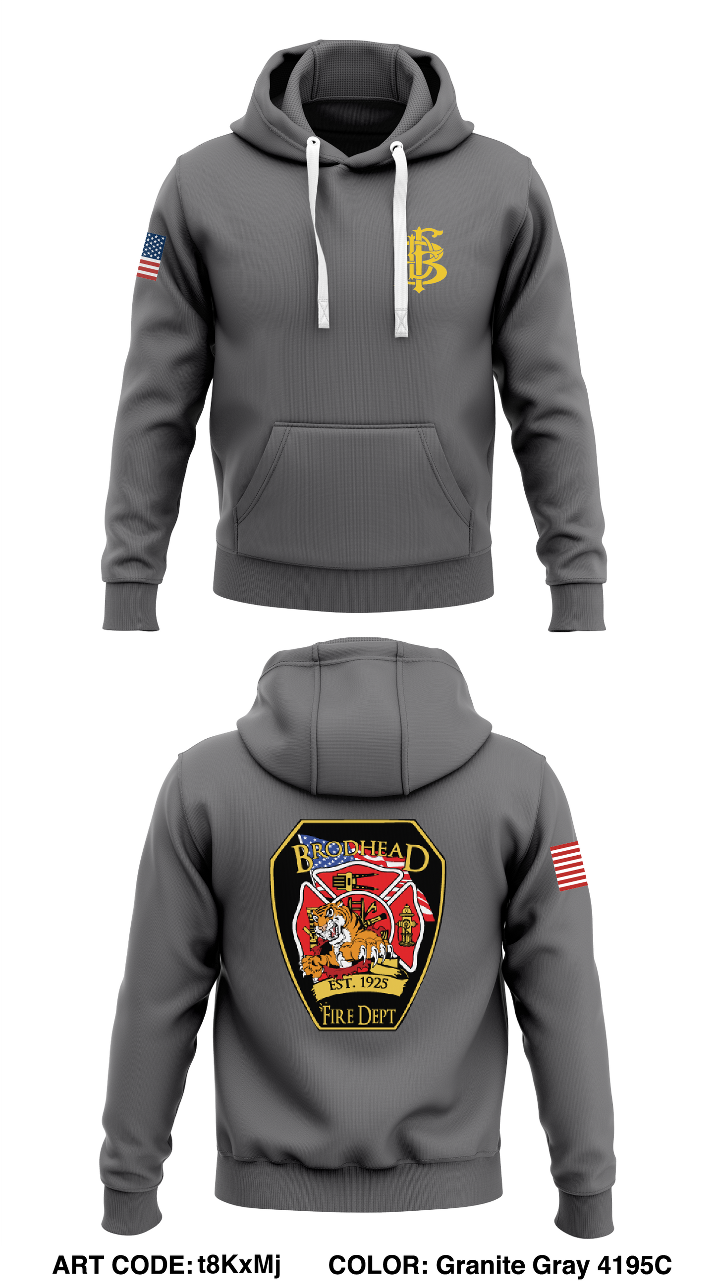 Brodhead Fire Department Store 1 Core Men's Hooded Performance Sweatshirt - t8KxMj