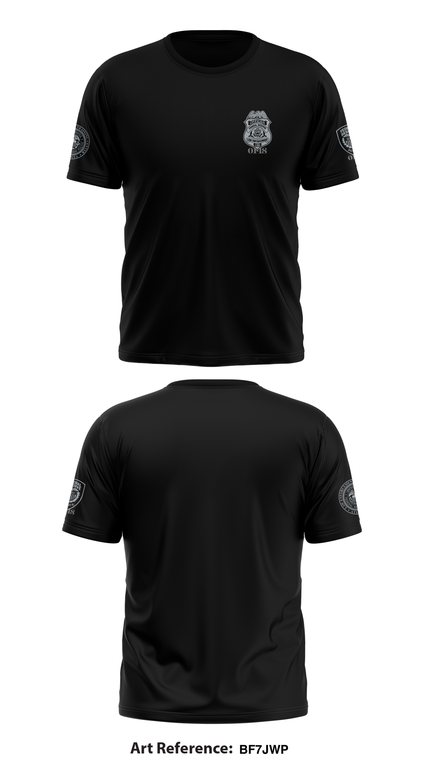 Federal reserve police Richmond Store 1 Core Men's SS Performance Tee - BF7jWp