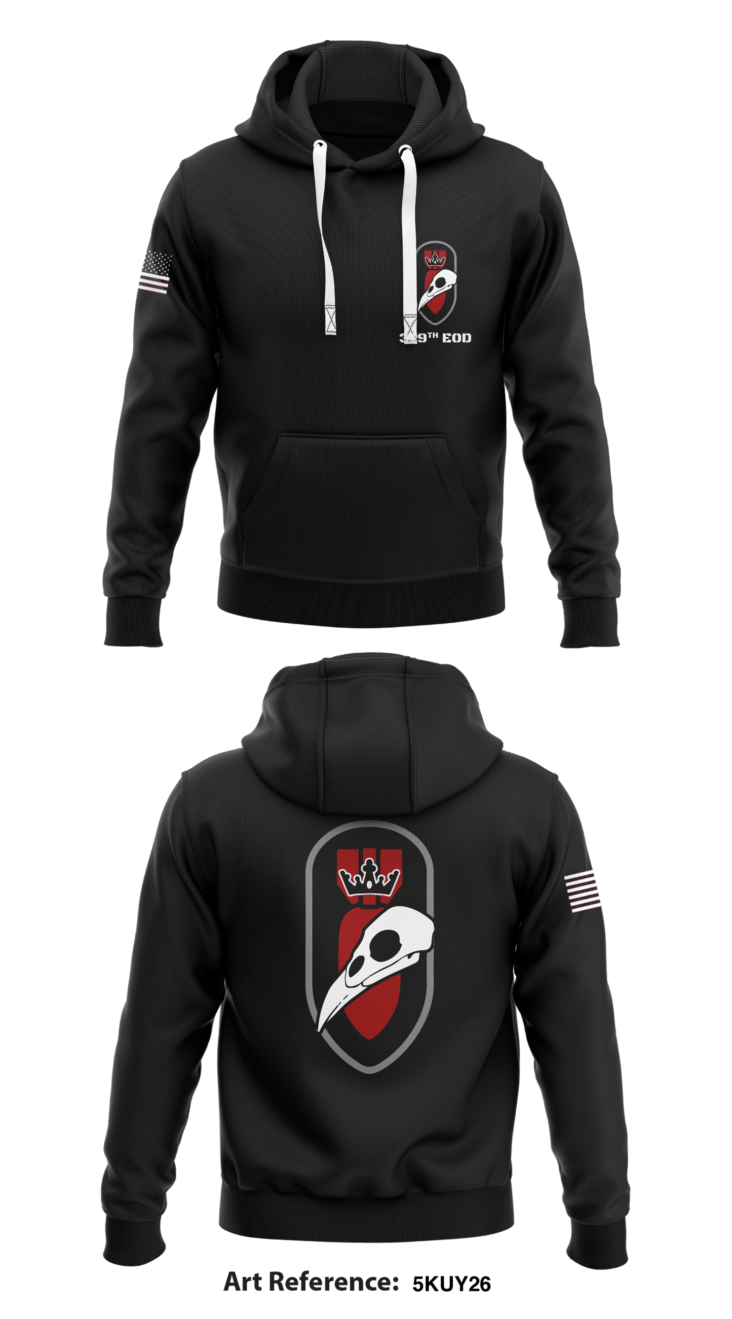 319th EOD Store 1 Core Men's Hooded Performance Sweatshirt - 5kUy26