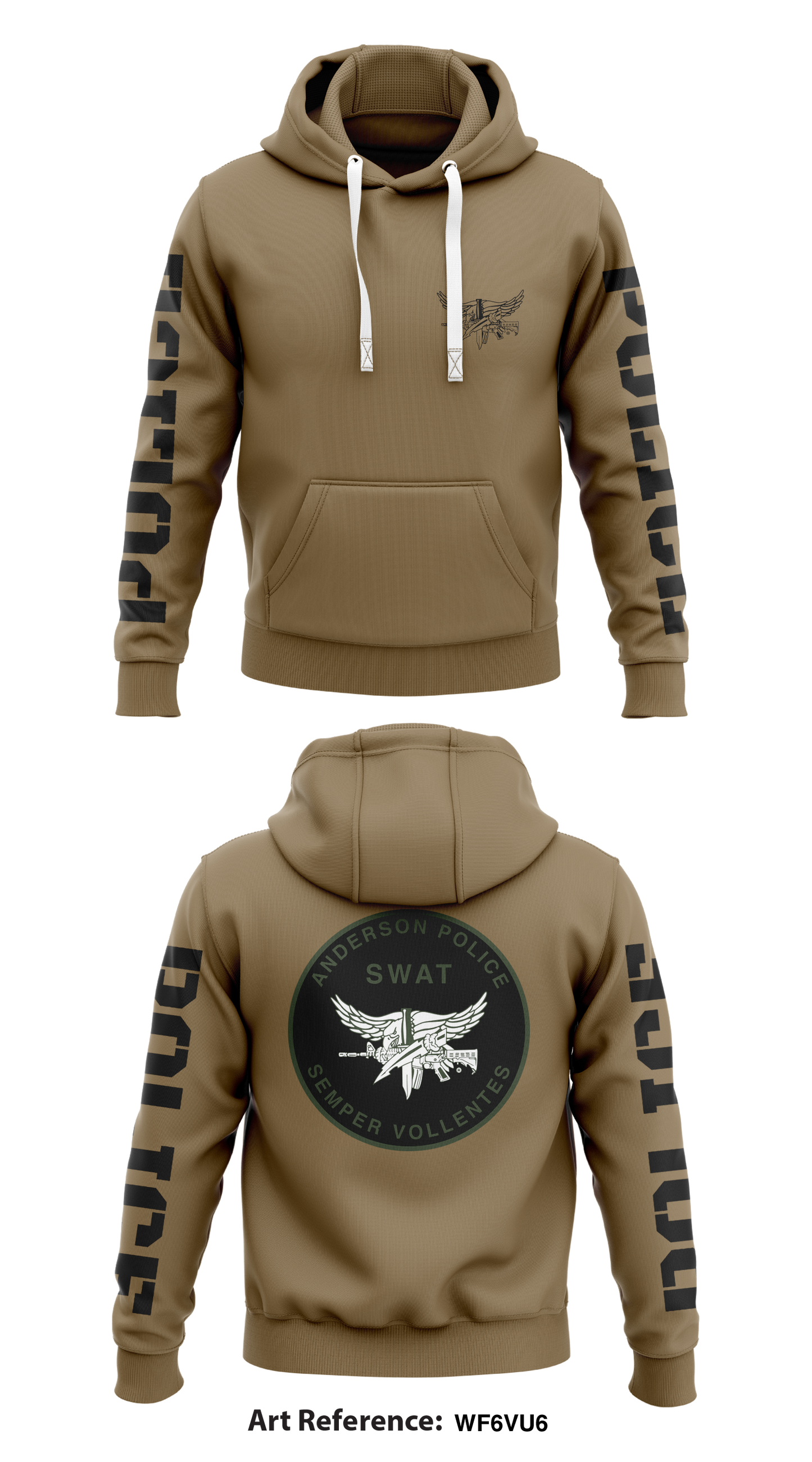 Anderson City SWAT Store 1 Core Men's Hooded Performance Sweatshirt - wF6vU6