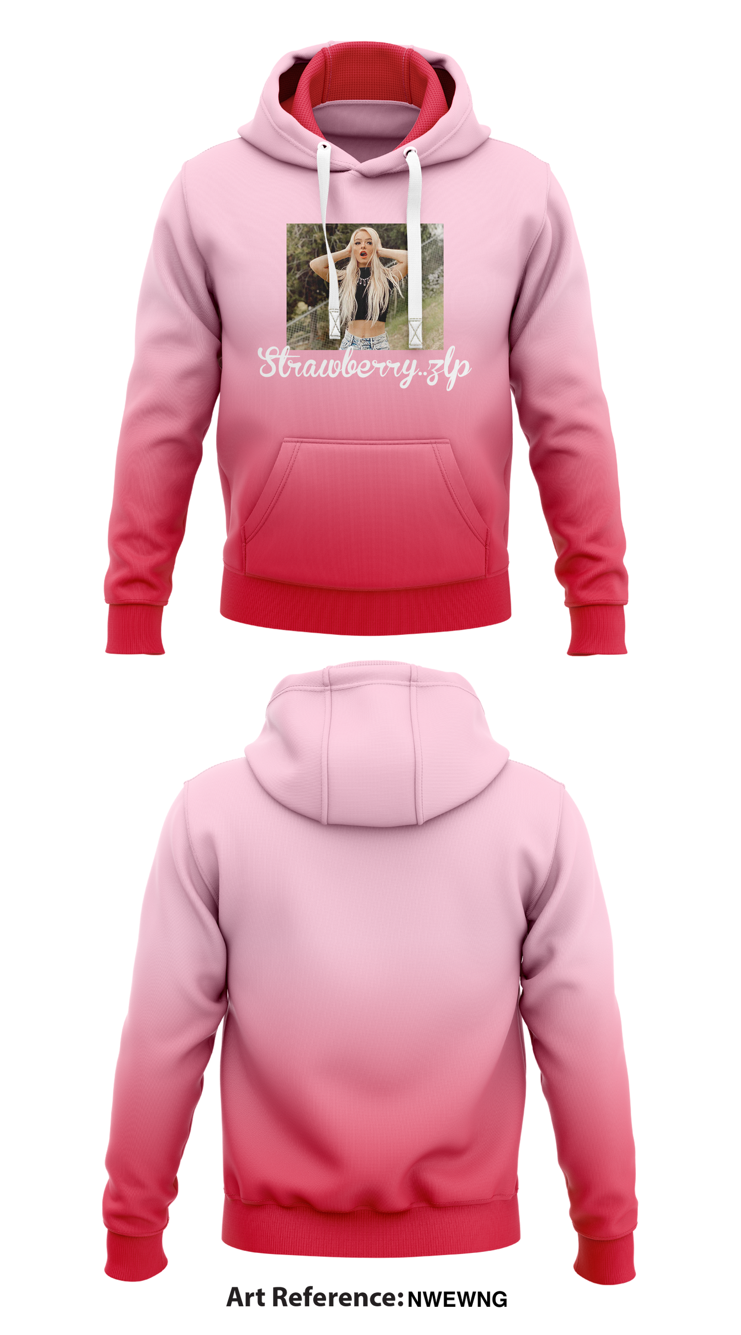 Strawberry..zlp Store 1 Core Men's Hooded Performance Sweatshirt - NWEwNG